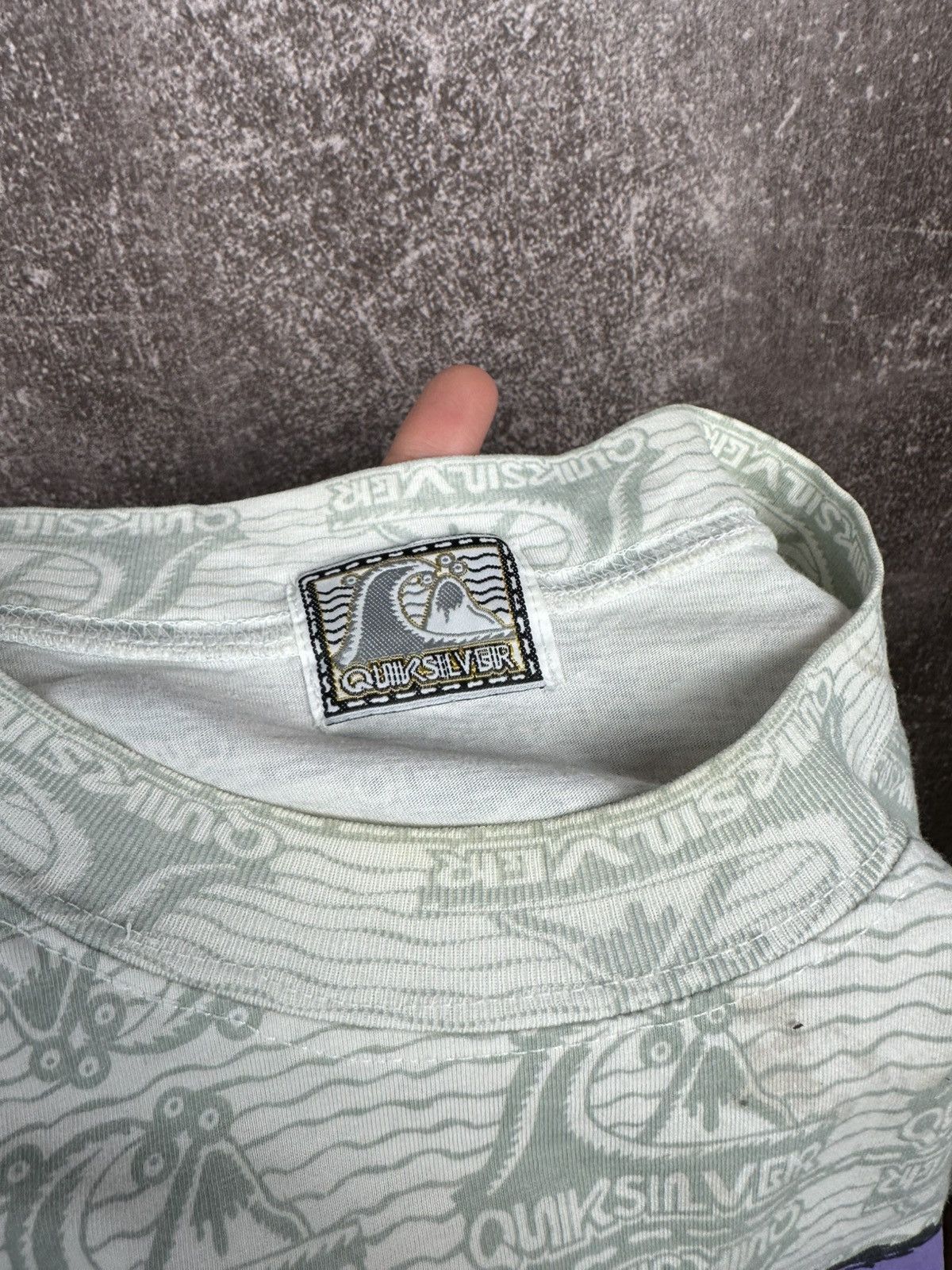 Quiksilver Vintage Quiksilver Shirt Mens M Gray 90s Surf Skate RARE Size US M / EU 48-50 / 2 - 7 Thumbnail
