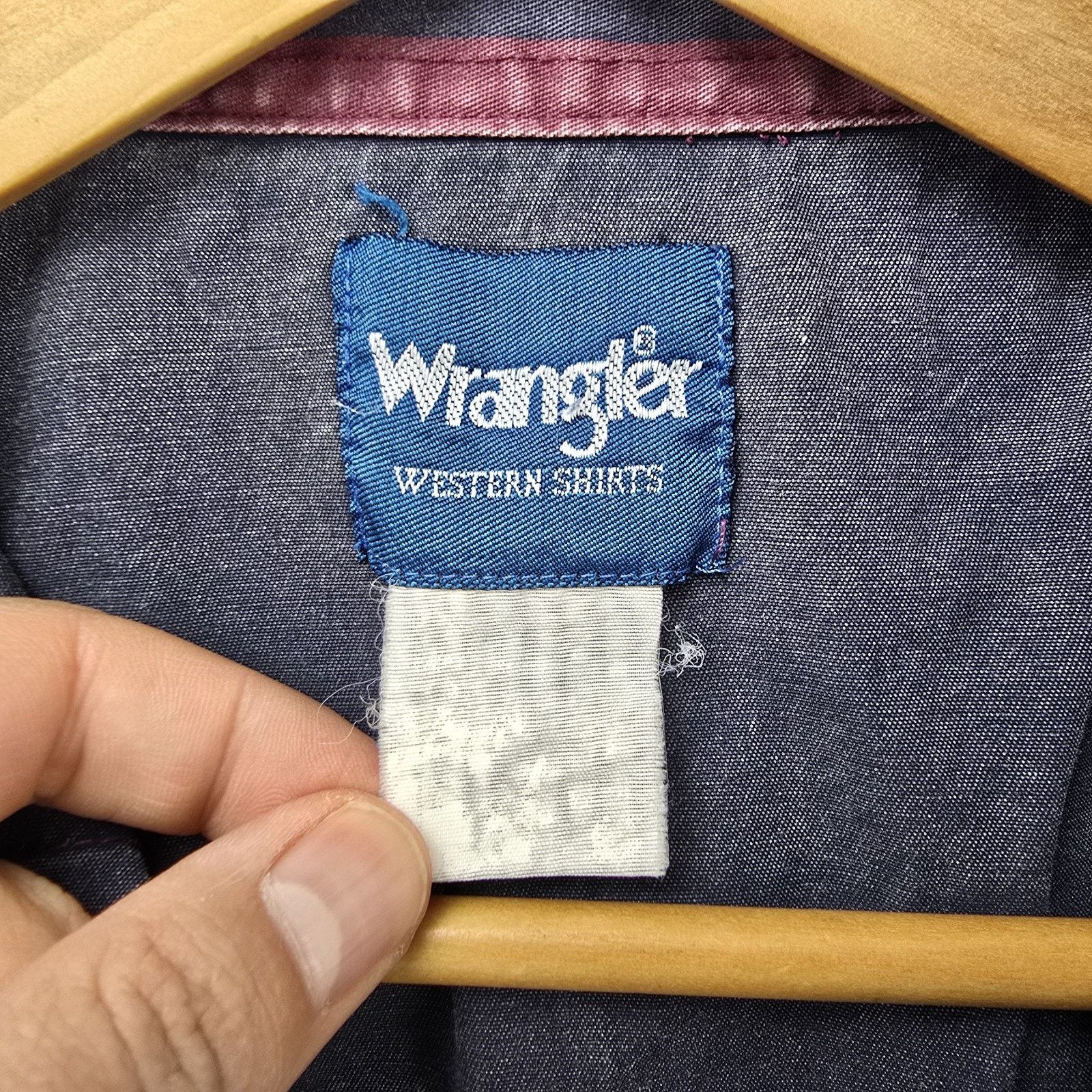 Wrangler Vintage Wrangler Brushpopper Shirt Men XL Stripe Pearl Snap Size US XL / EU 56 / 4 - 8 Thumbnail