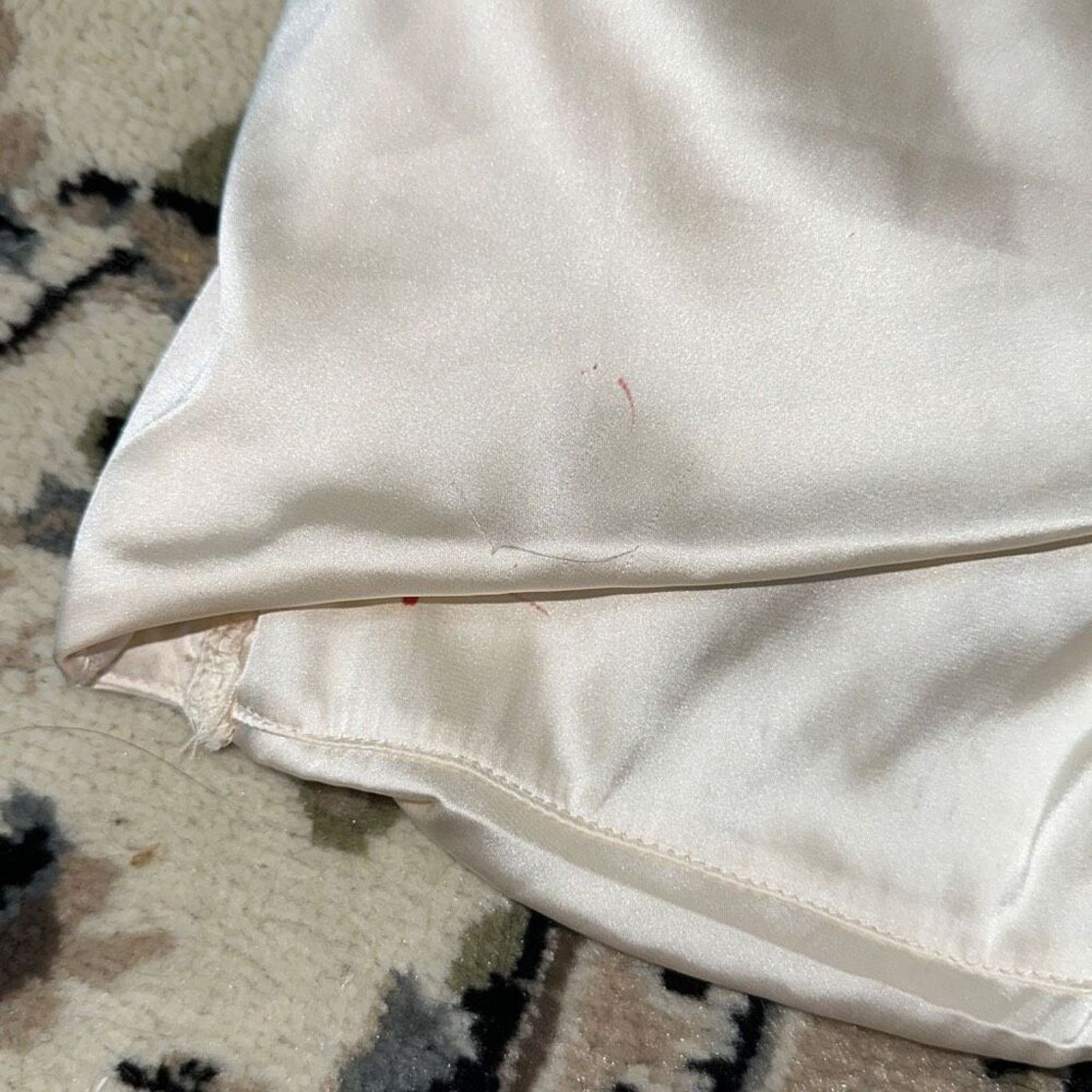 Other Oh Polly Halter Top Cream Satin Feel Dress | Sz 4 Size S / US 4 / IT 40 - 4 Thumbnail