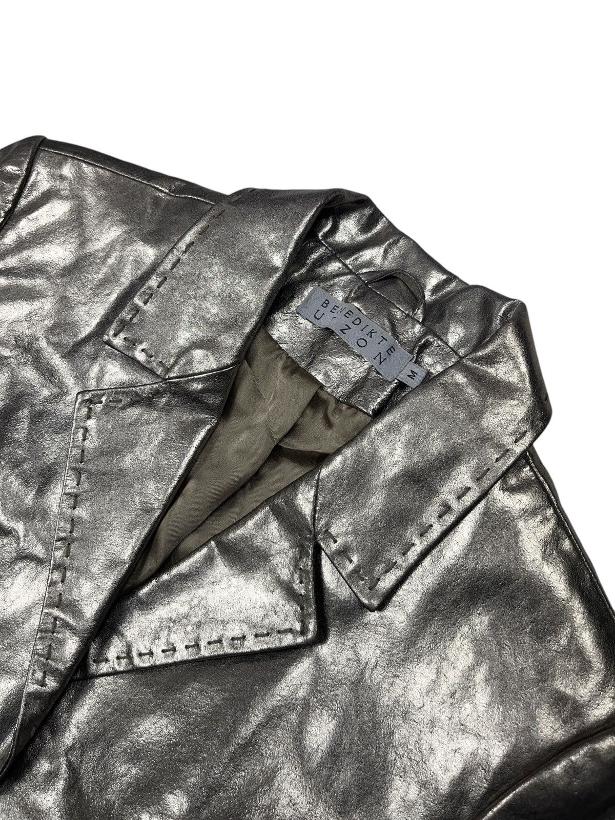 Vintage Vintage Benedikte Utzon Suede Jacket with Metal Foil Size M / US 6-8 / IT 42-44 - 6 Thumbnail
