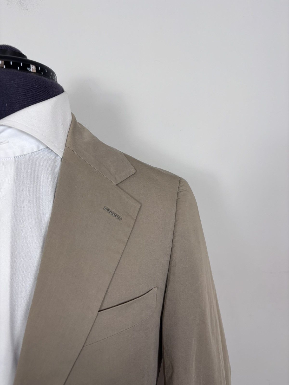 Prada Prada Men’s Beige Brown Cotton Blazer Jacket 2-Buttons Size 34R - 3 Thumbnail