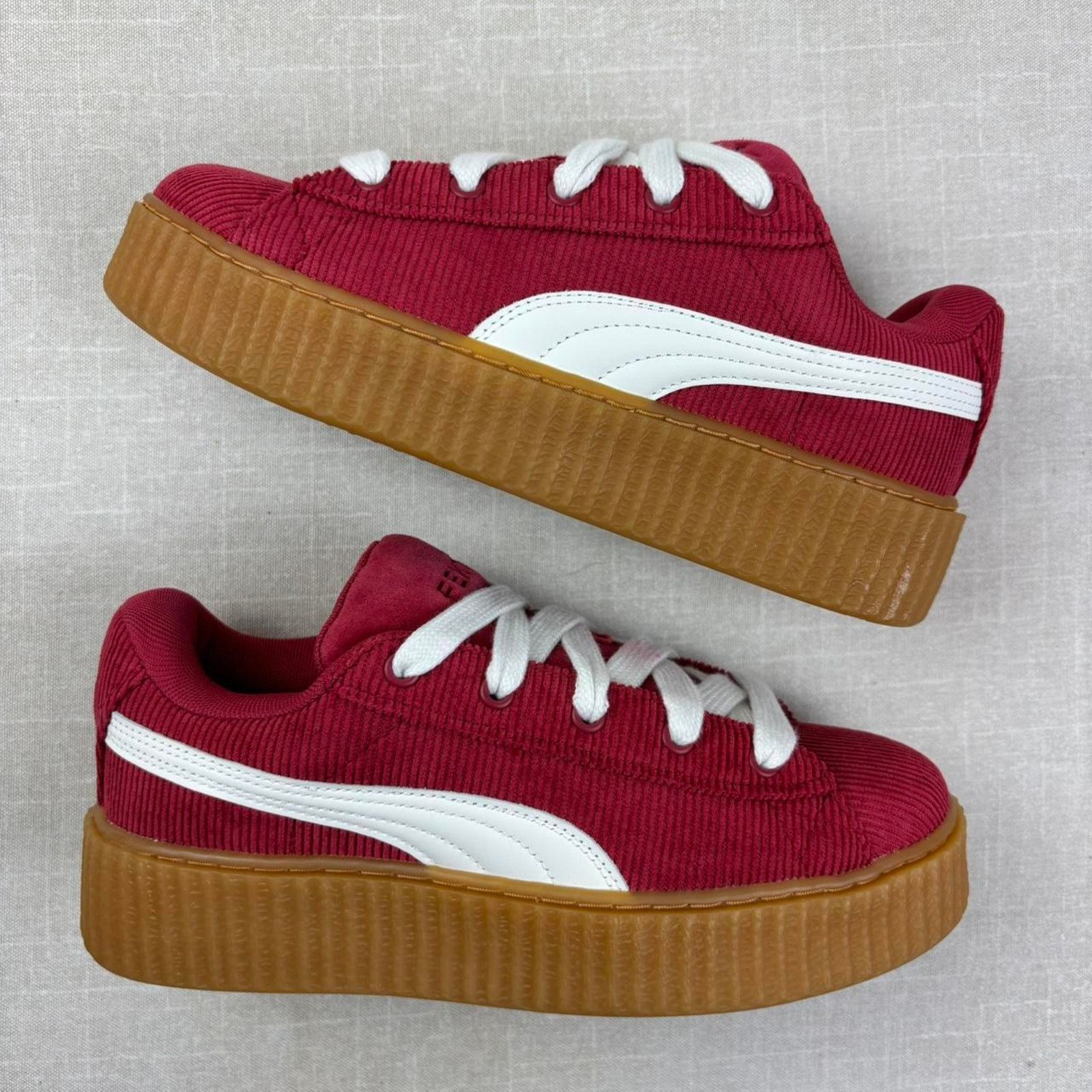 Puma 🍓 2024 Fenty x Puma Creeper Phatty "Corduroy Red" 8W Size US 8 / IT 38 - 2 Thumbnail