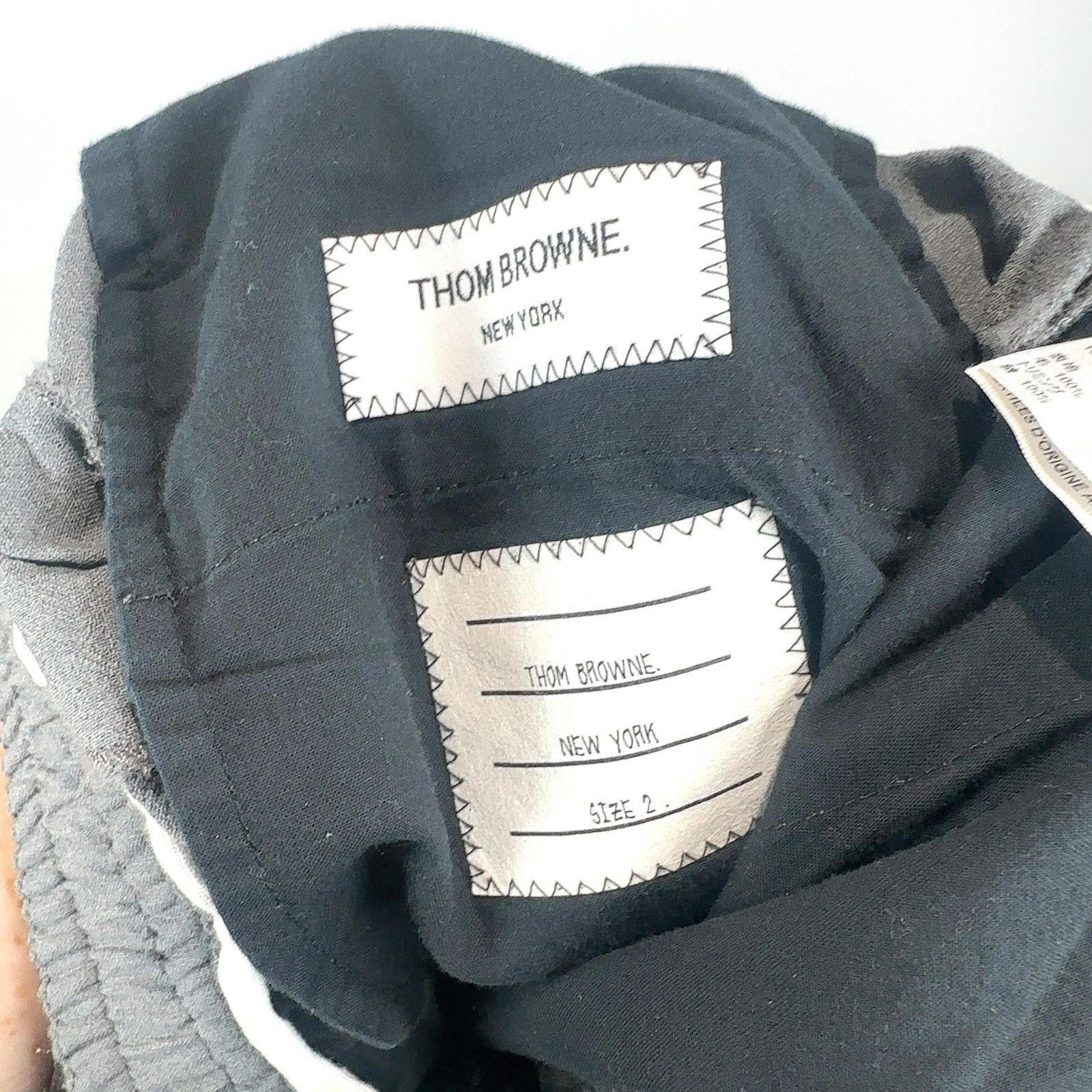 Thom Browne Thom Browne Woostered Woven Wool 4-Bar Pants Size US 32 / EU 48 - 10 Thumbnail