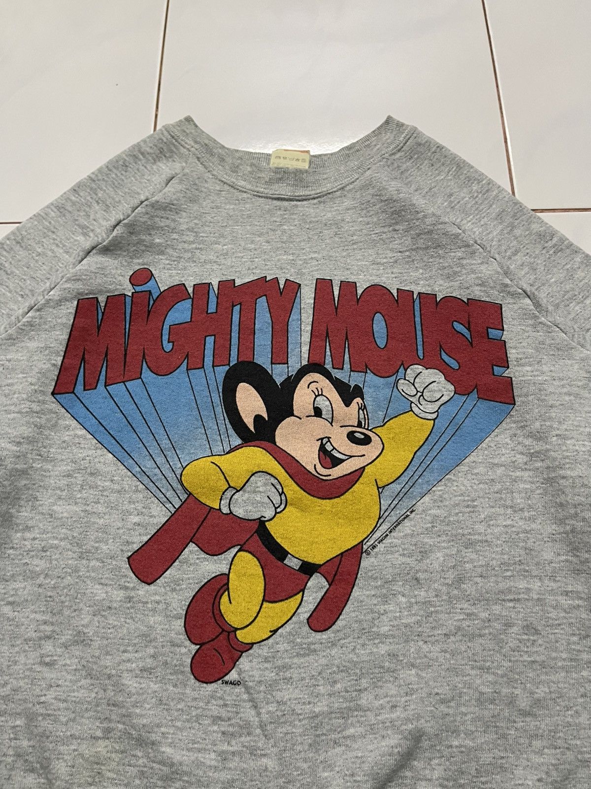 Cartoon Network × Vintage 1991 OG MIGHTY MOUSE CARTOON NETWORK CREWNECK Size US S / EU 44-46 / 1 - 5 Thumbnail