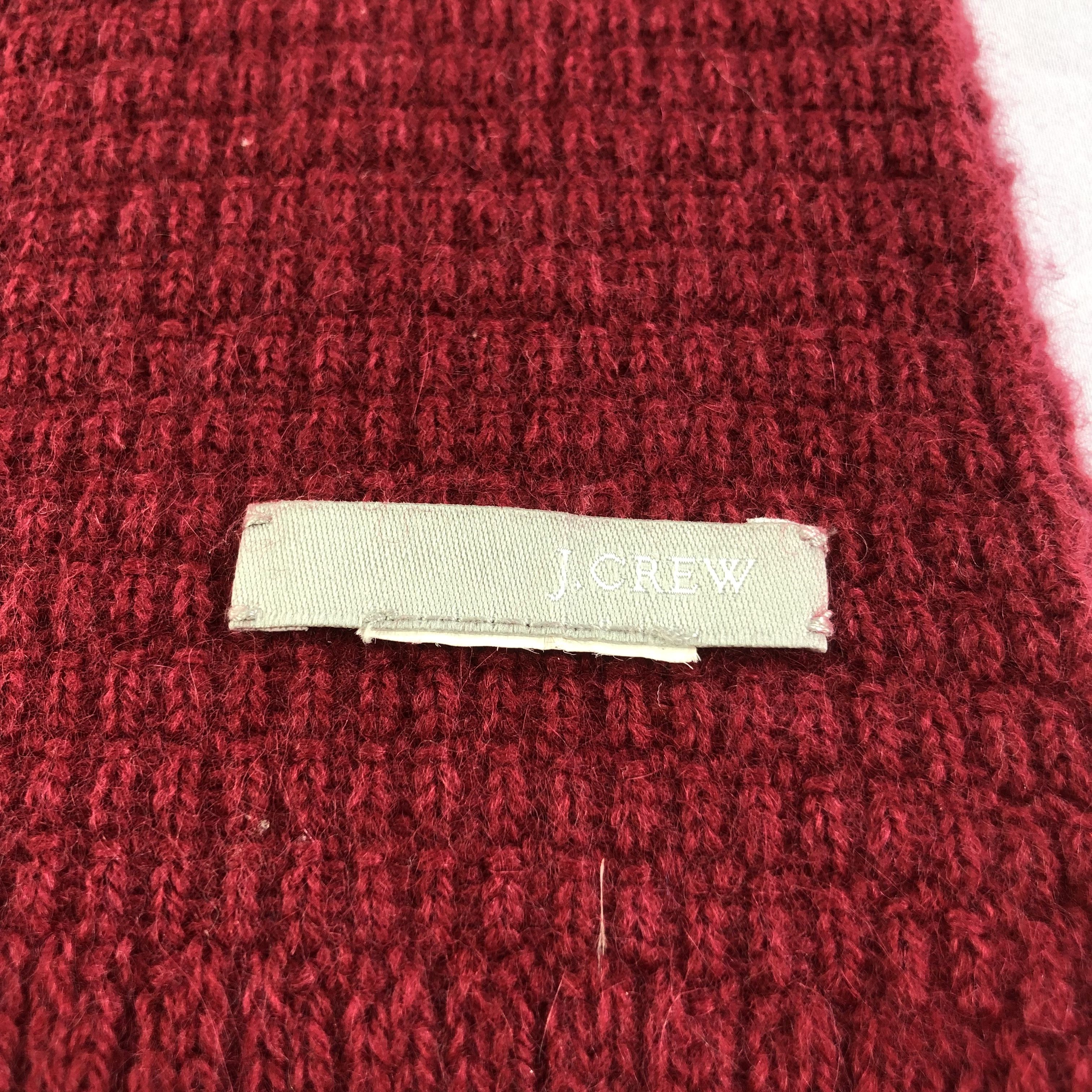 J.Crew J Crew Red Wool Scarf Muffler V1405 Size ONE SIZE - 4 Thumbnail