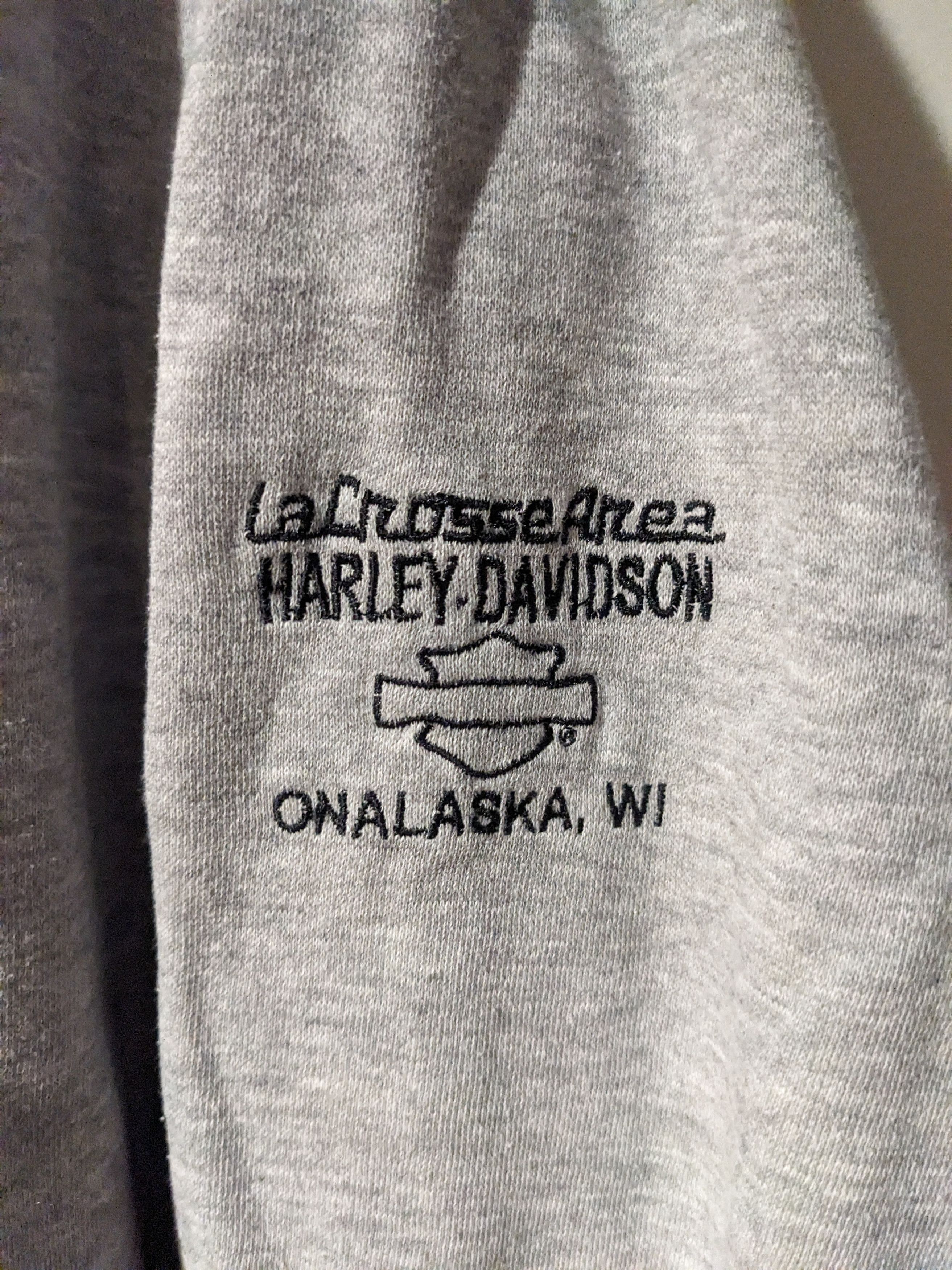 Harley Davidson Vintage Y2K Harley Davidson Motorcycle Center Logo Hoodie Size US XL / EU 56 / 4 - 3 Thumbnail