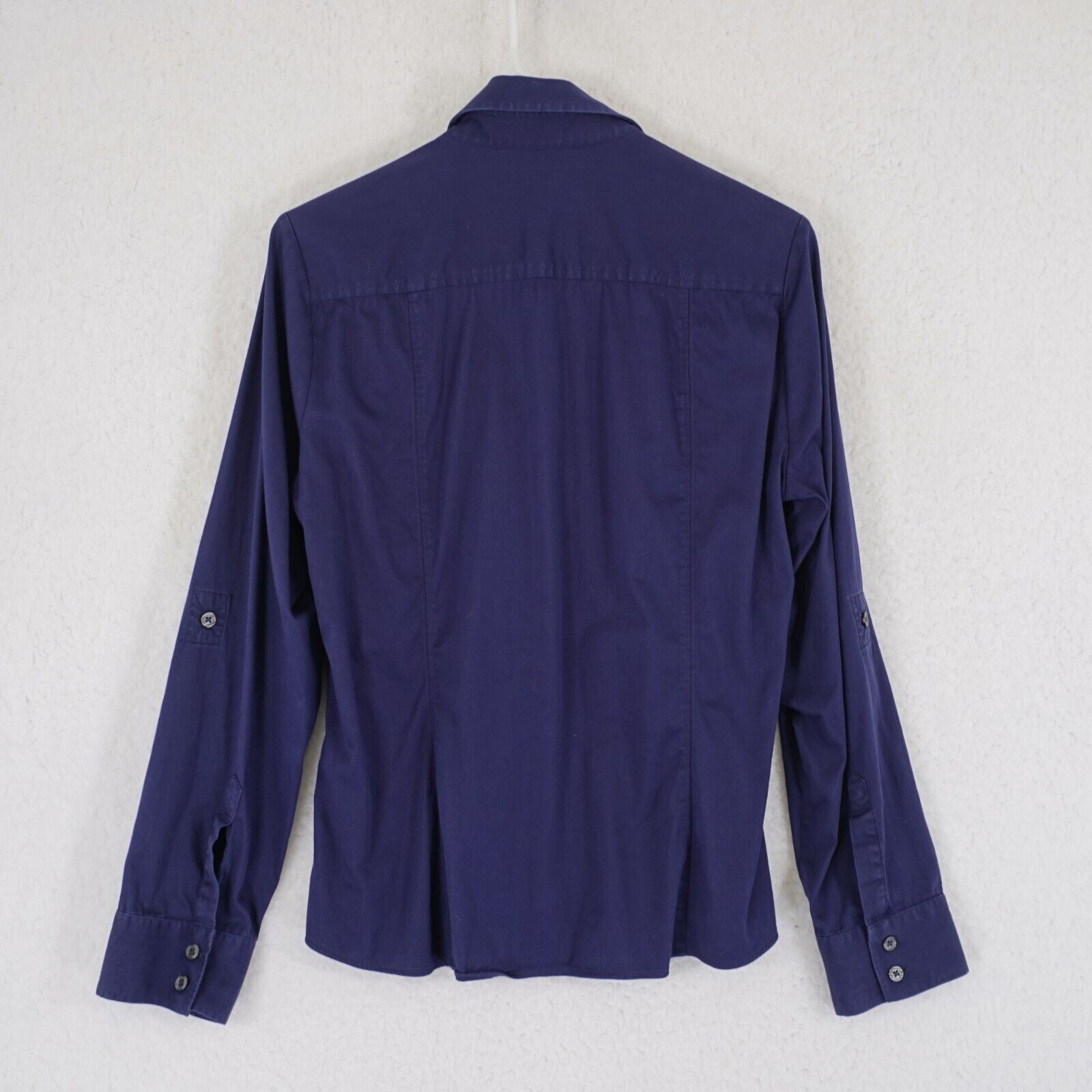 Banana Republic Banana Republic Stretch Blue Medium Collared Button Front Sh Size M / US 6-8 / IT 42-44 - 5 Thumbnail