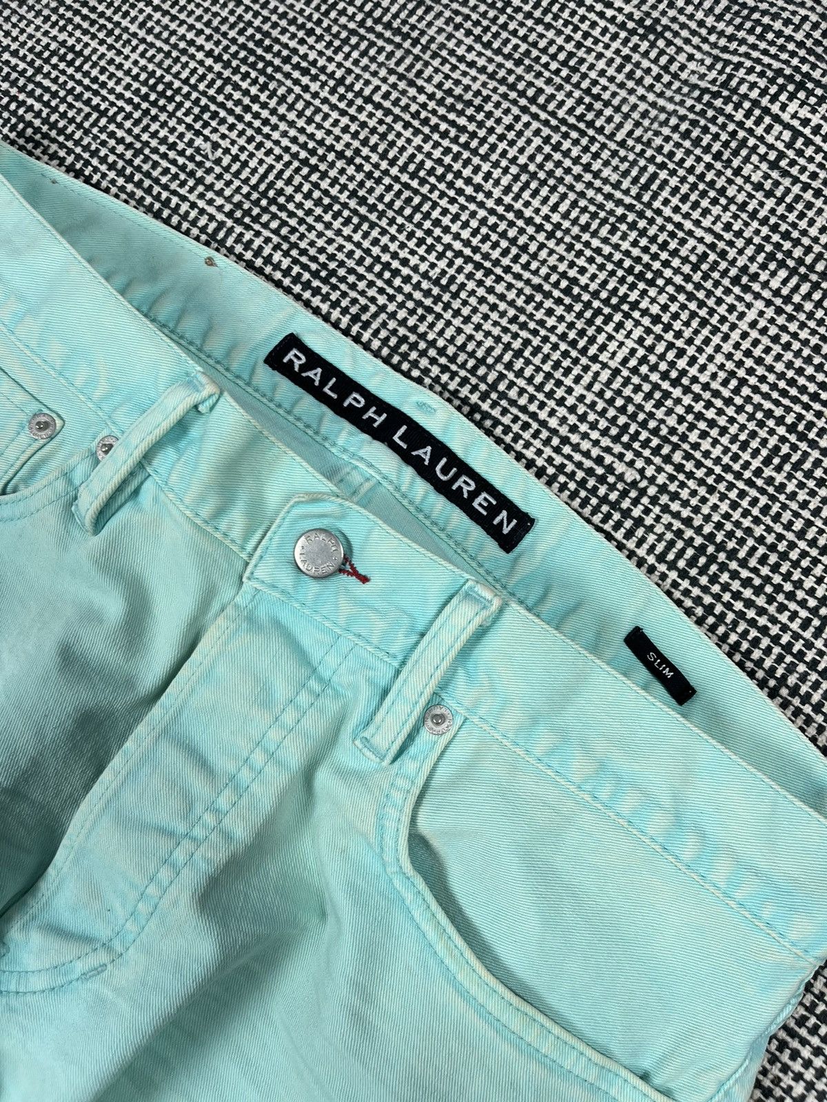Polo Ralph Lauren × Ralph Lauren × Ralph Lauren Black Label Ralph Lauren black label rare distressed turquoise jeans Size US 34 / EU 50 - 7 Thumbnail