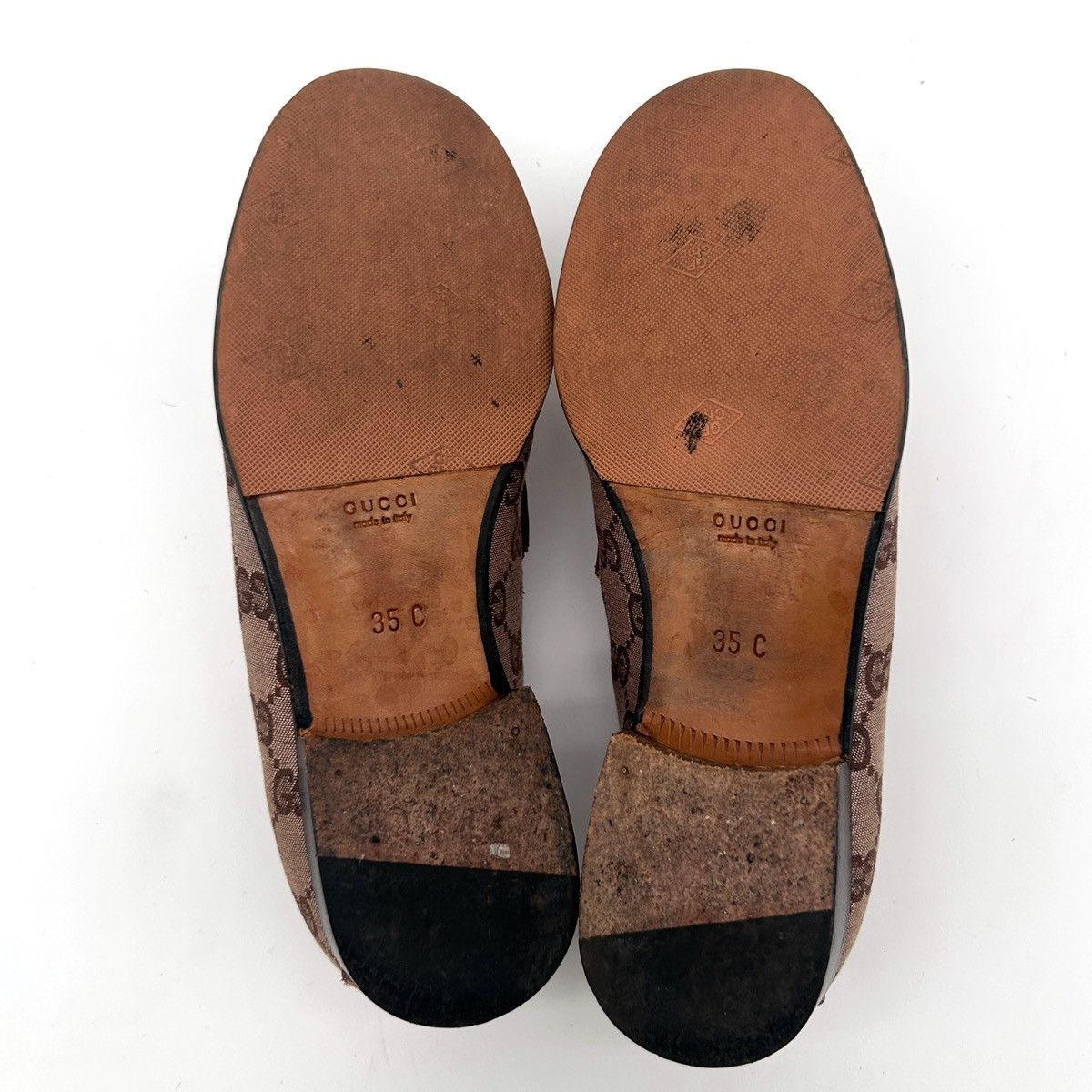 Gucci Vintage Beige Gucci Horsebit Loafers (US 5) Size US 5 / IT 35 - 10 Thumbnail