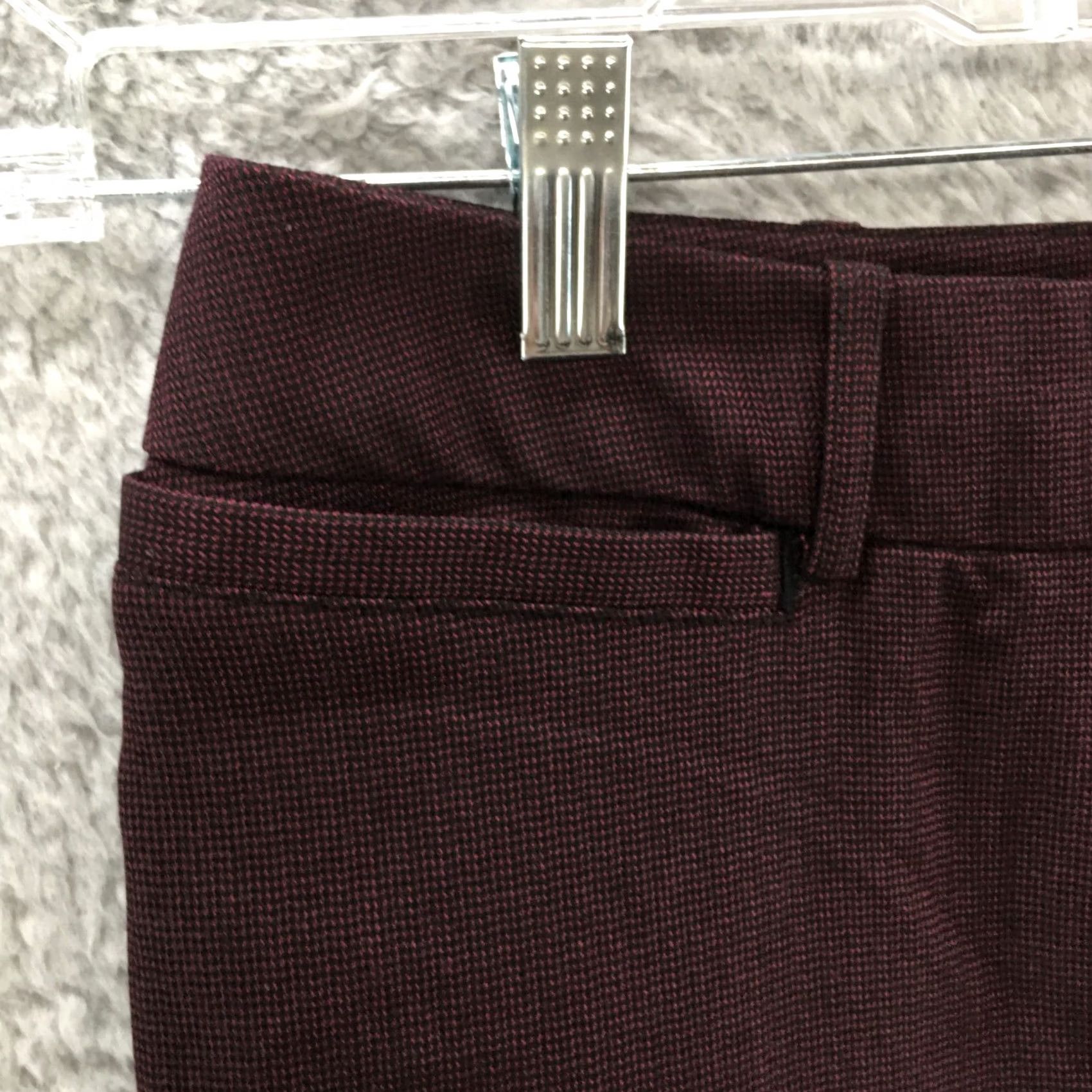 Worthington Worthington Curvy Fit Wide-Leg Trouser Dress Pants Womens 6S Purple Zip Fly NEW Shirt Pants Womens Purple 6 Wide Leg Inseam 30.5in Size 28" / US 6 / IT 42 - 3 Thumbnail