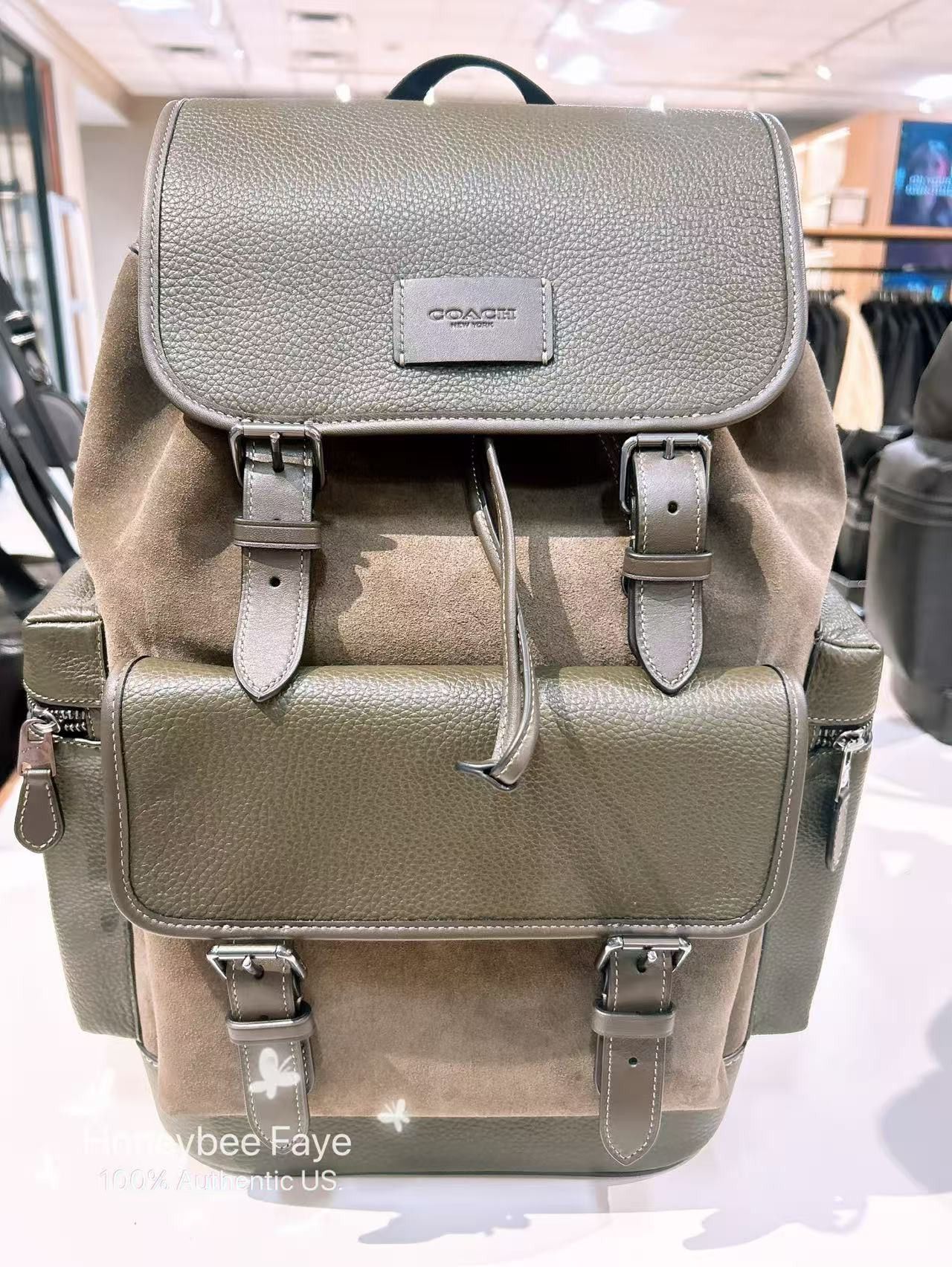 Coach NWT Coach MEN's Sprint Backpack CCG12 suede 2025 Fall🔥🔥 Size ONE SIZE - 1 Thumbnail