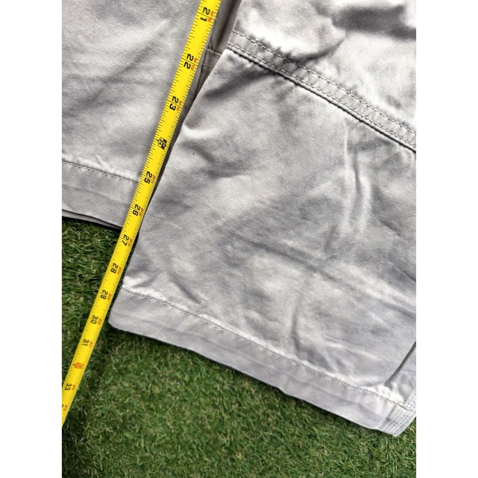 JNCO JNC O Jeans Cargo Pants Mens 34x32 Khaki Wide Embroidered Skater 90s Y2K Beige Cargo Pants Mens Regular 34 32 Pocket Embroidered Logo Vintage Jeans Size US 34 / EU 50 - 4 Thumbnail