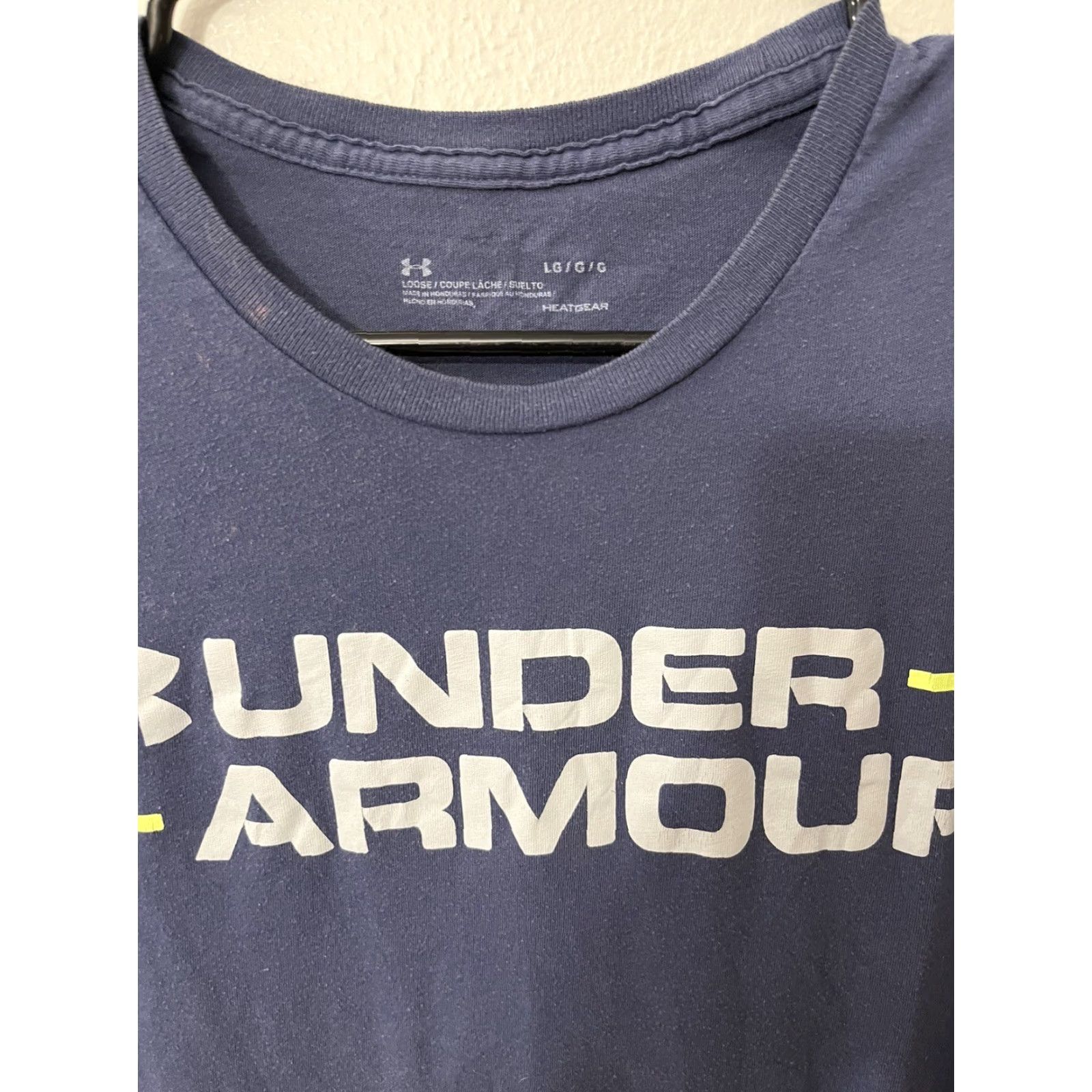 Under Armour Under Armour T-Shirt | Shirt | Men | L | Blue | Logo | Breathable Quick Dry Moisture Wicking Activewear | 2000s/90s? (decade not given) | Mens Size US L / EU 52-54 / 3 - 2 Thumbnail