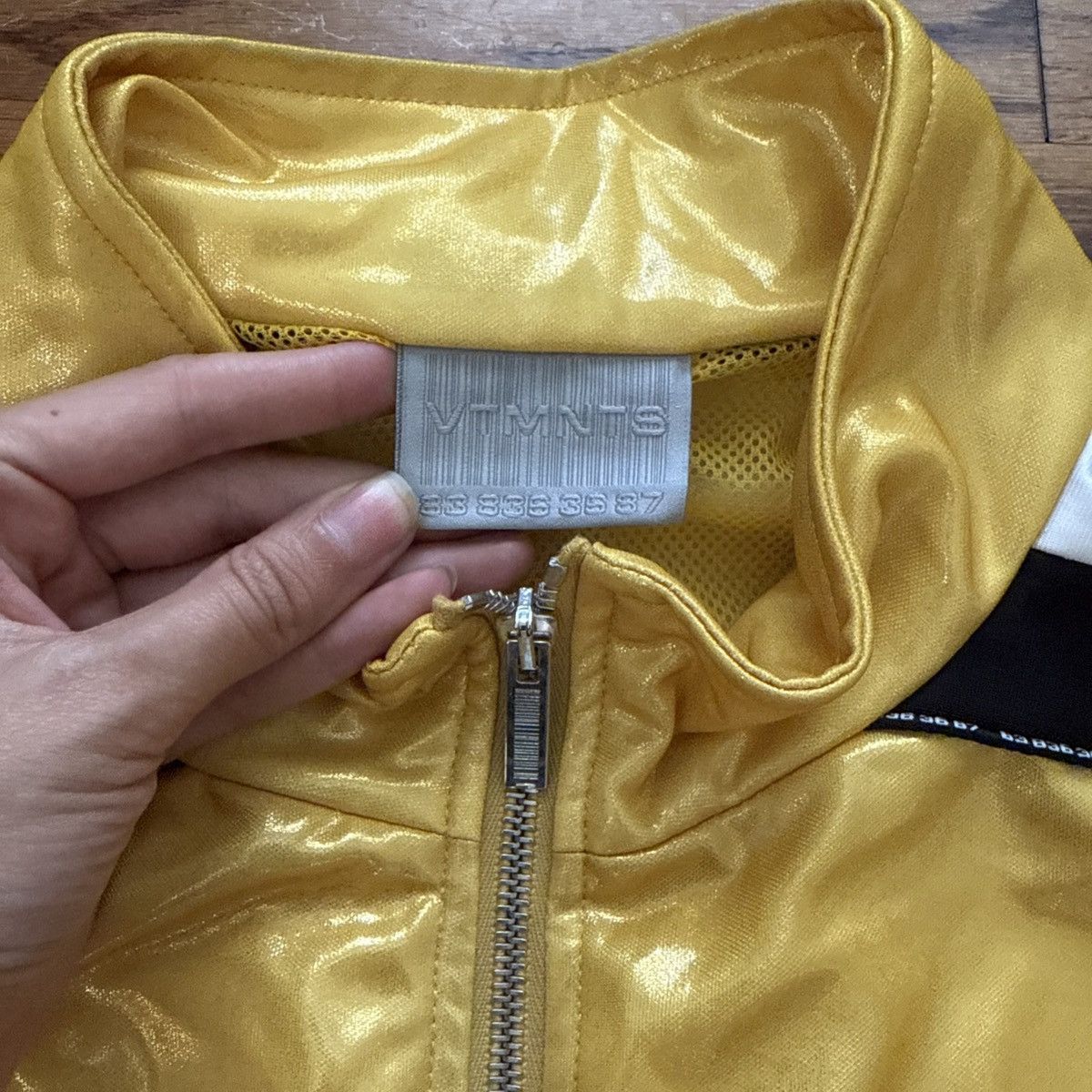 VTMNTS VTMNTS Men's Oversized Tracksuit Jacket In Gold Size US L / EU 52-54 / 3 - 7 Thumbnail