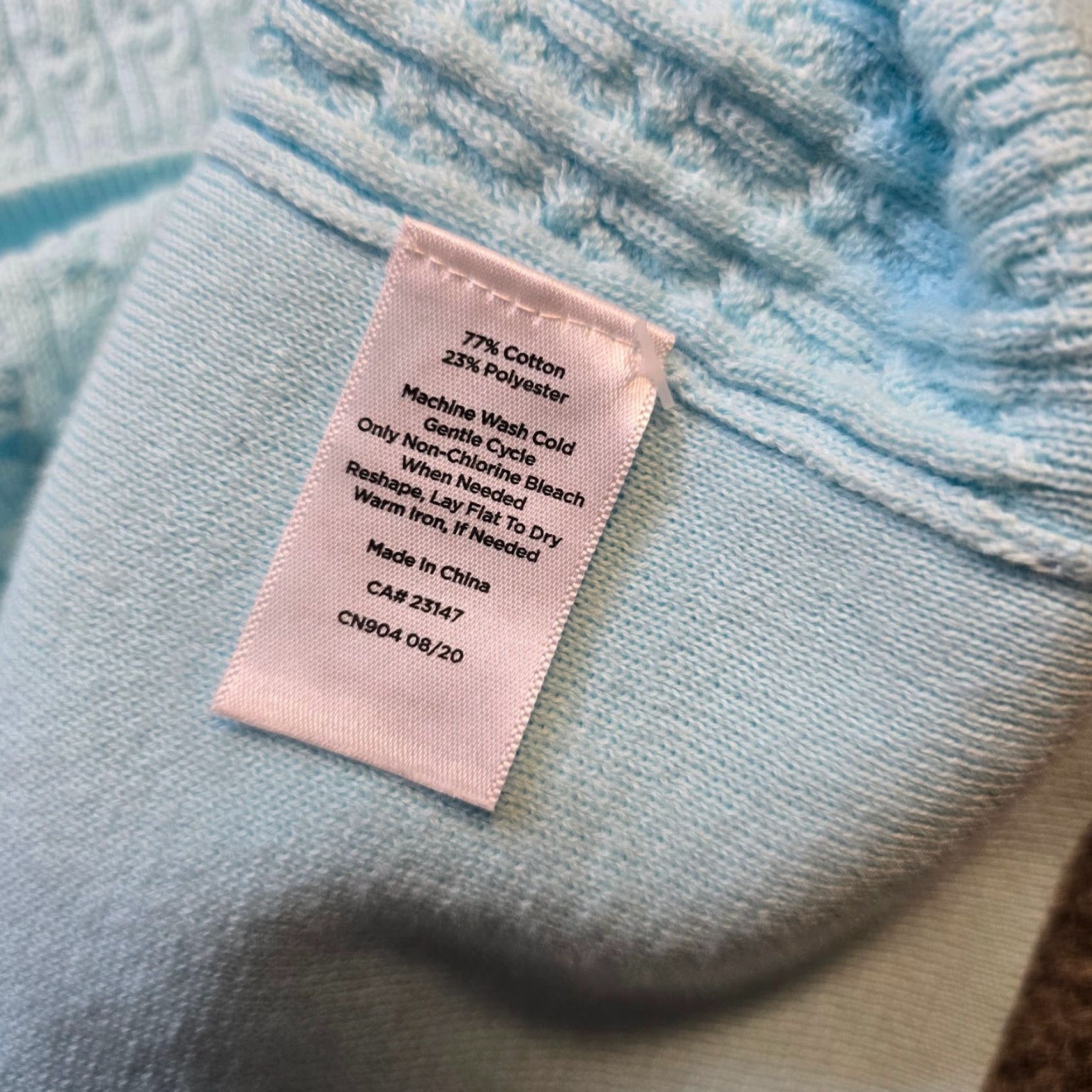 Talbots Talbots Sweater Women Size XL Blue Knit Long Sleeve Stretch Round Neck Casual Size XL / US 12-14 / IT 48-50 - 7 Thumbnail