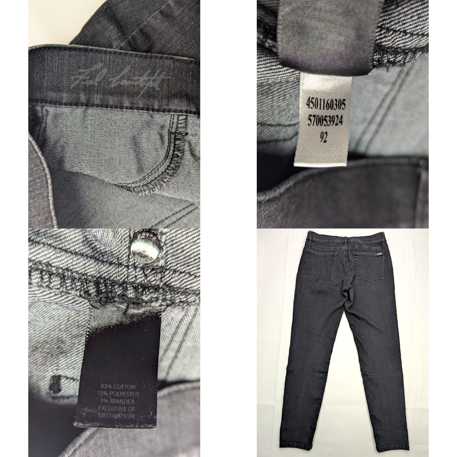 White House Black Market White House Black Market Skinny Jeans Women M 30x29 Black Distressed 5-Pocket Denim Stretch Size 32" / US 10 / IT 46 - 8 Thumbnail