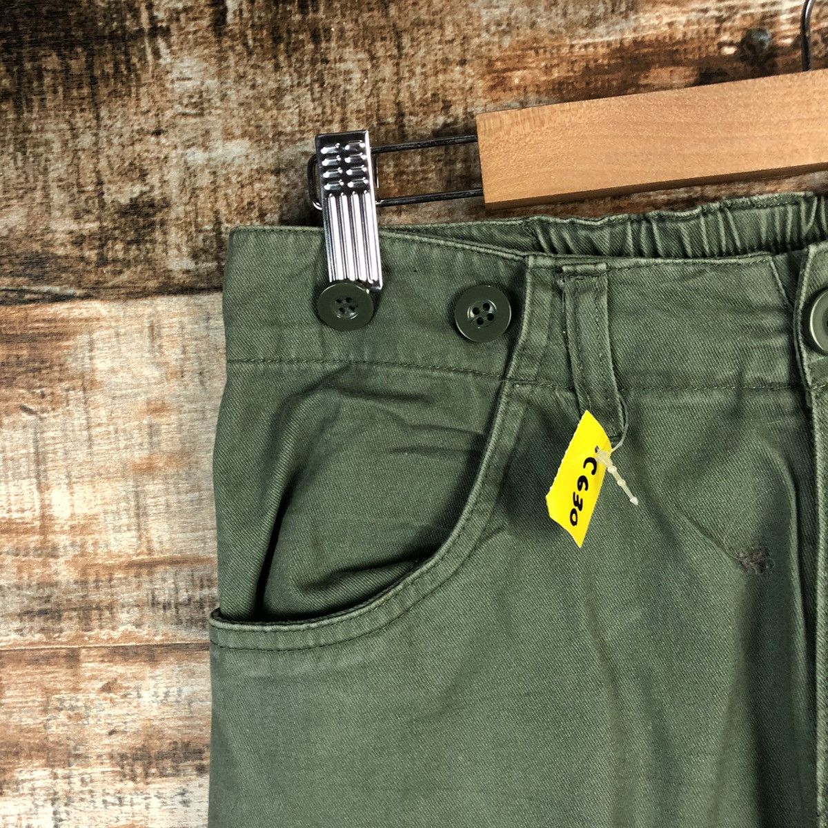 Japanese Brand DL Japanese Brand Green Cargo Multipocket Pants #C630 Size US 26 / EU 42 - 7 Thumbnail