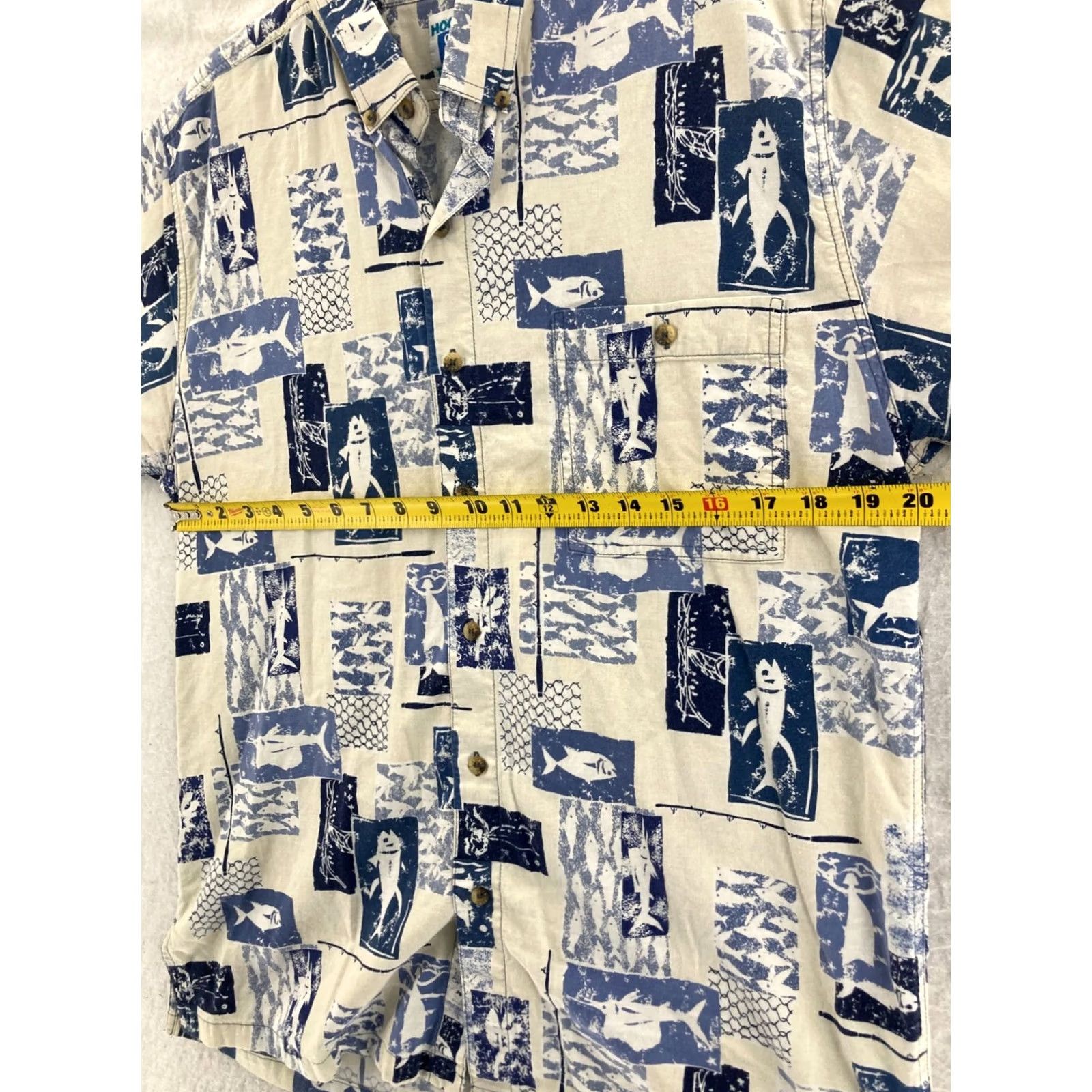 Vintage Hook and Tackle Shirt Mens Large Short Sleeve Button Up Check Pattern Size US L / EU 52-54 / 3 - 2 Thumbnail