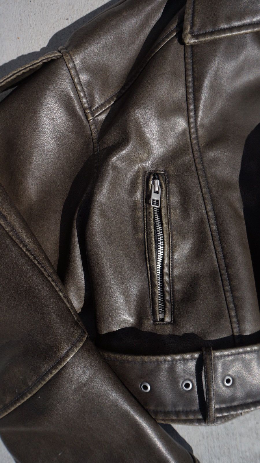 Zara ZARA LEATHER JACKET Size M / US 6-8 / IT 42-44 - 2 Thumbnail