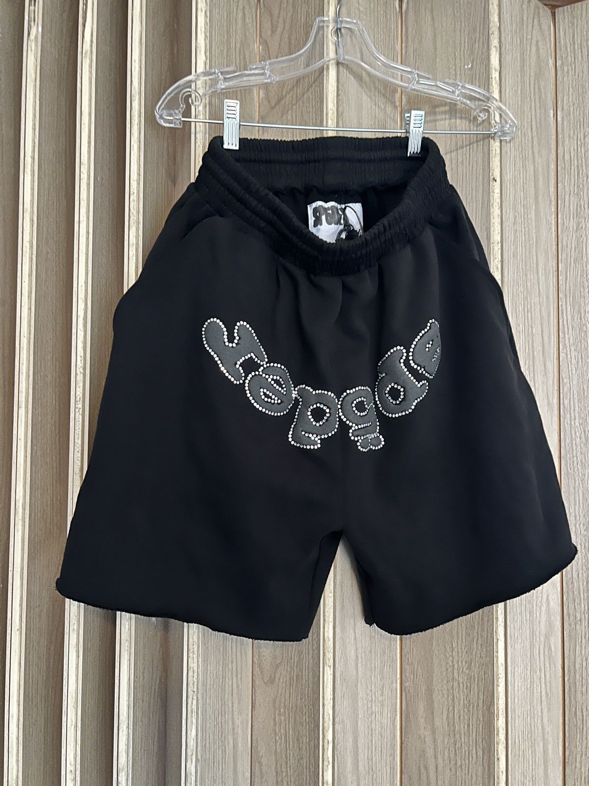 Sp5der Sp5der worldwide Men's OG Web V2 Rhinestone Shorts SMALL Size US 30 / EU 46 - 3 Thumbnail