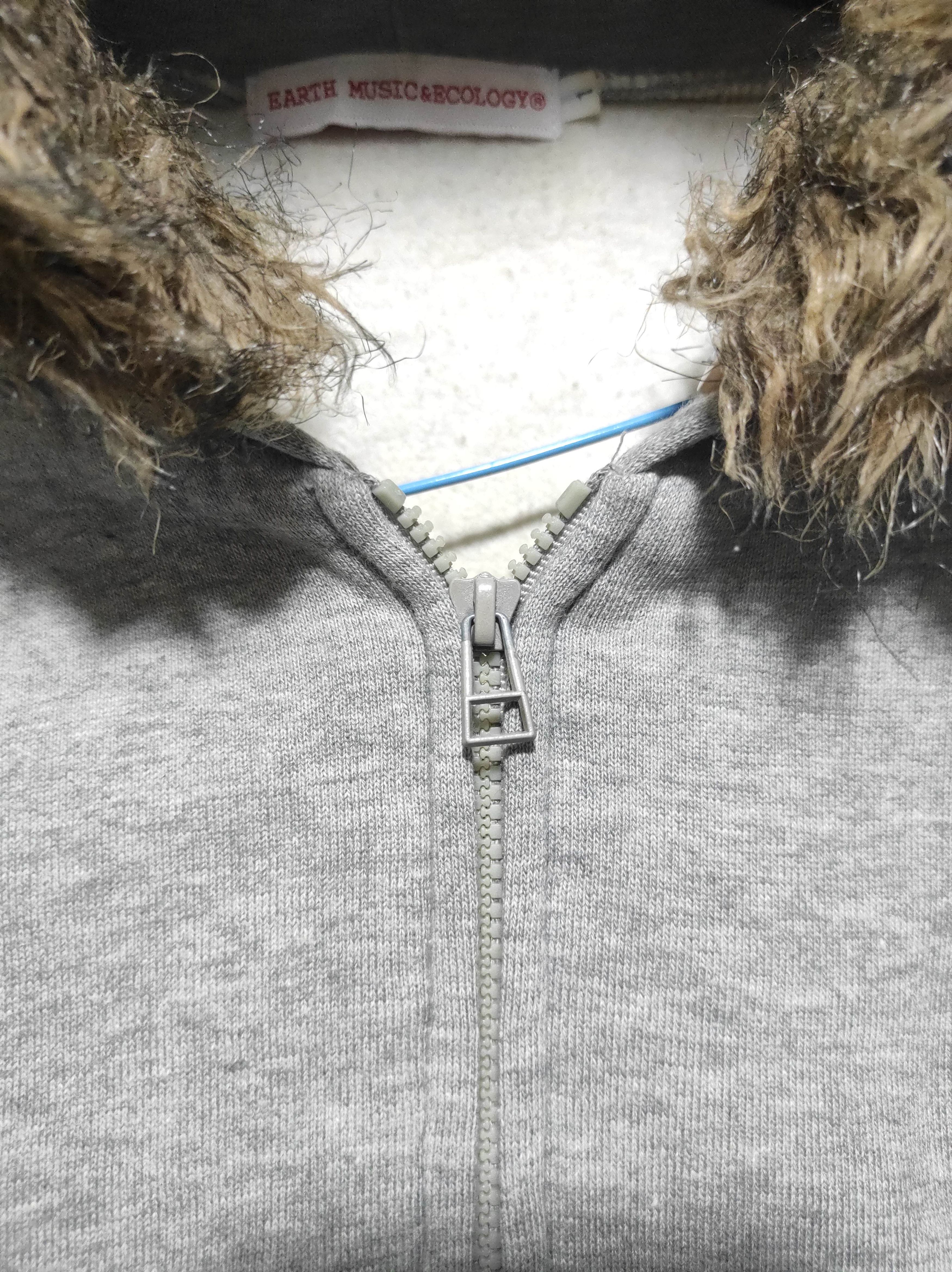 Japanese Brand Earth Music & Ecology Zip Fur Hoodie IfSixWasNine LGB style Size S / US 4 / IT 40 - 6 Thumbnail