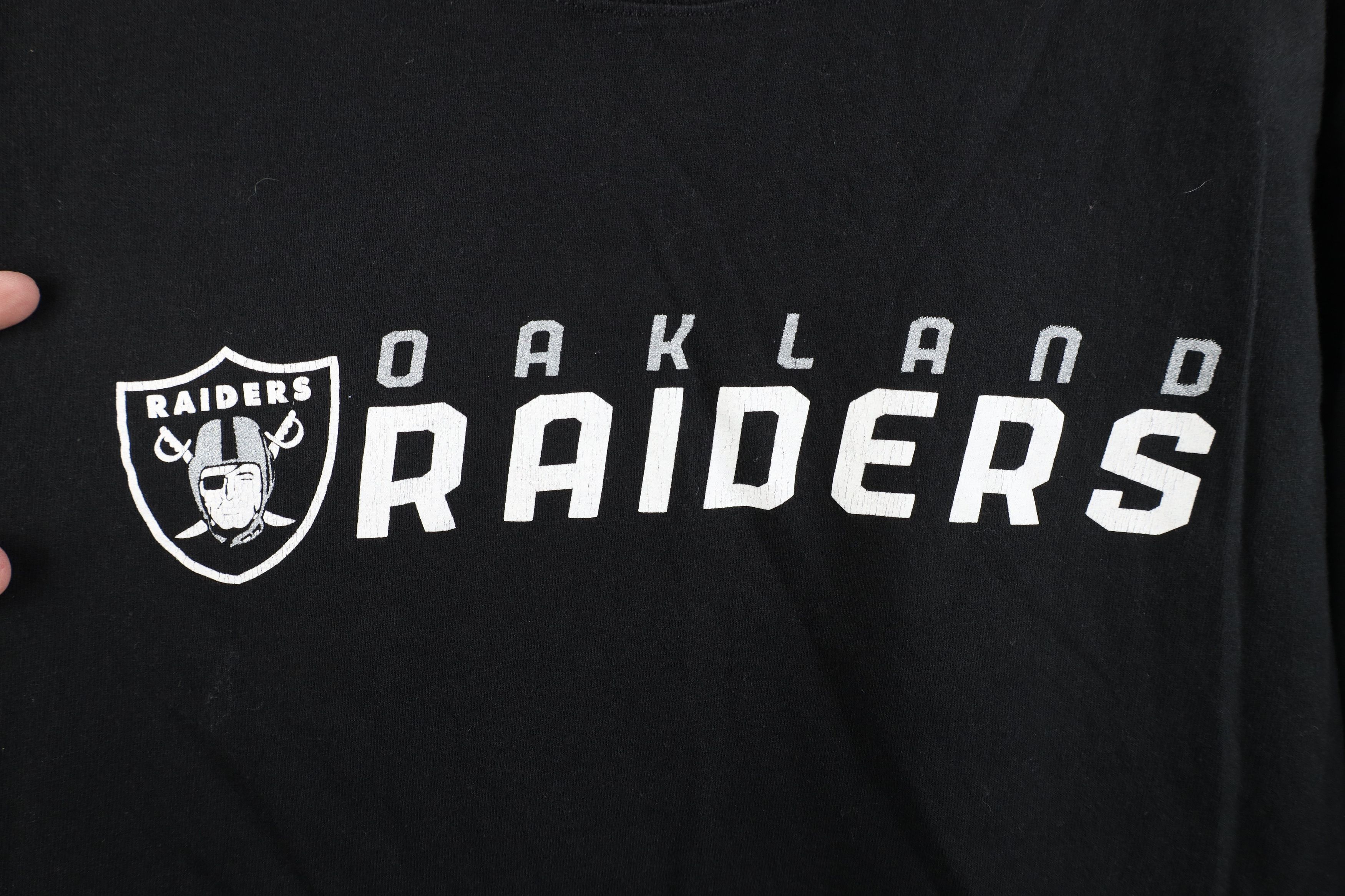 Reebok Vintage Reebok Spell Oakland Raiders Football T-Shirt Black Size US XL / EU 56 / 4 - 4 Thumbnail