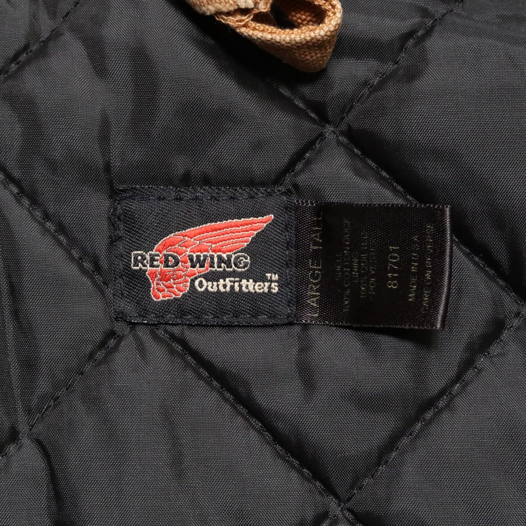 Red Wing VINTAGE Red Wing Outfitters Quilted Lined Vest Mens Shop: Vest Canvas Brown L Tall Size L Size US L / EU 52-54 / 3 - 5 Thumbnail