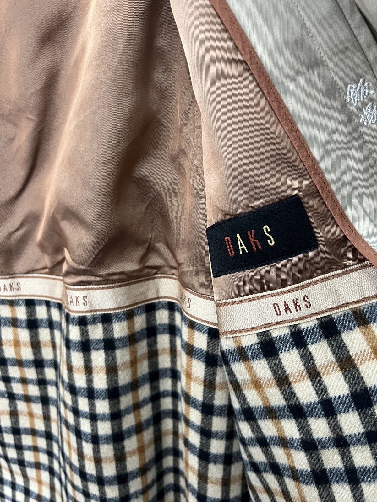 DAKS × Liberty × Vintage 🔥 Vintage Daks London Hidden Button Long Coat Size US M / EU 48-50 / 2 - 7 Thumbnail