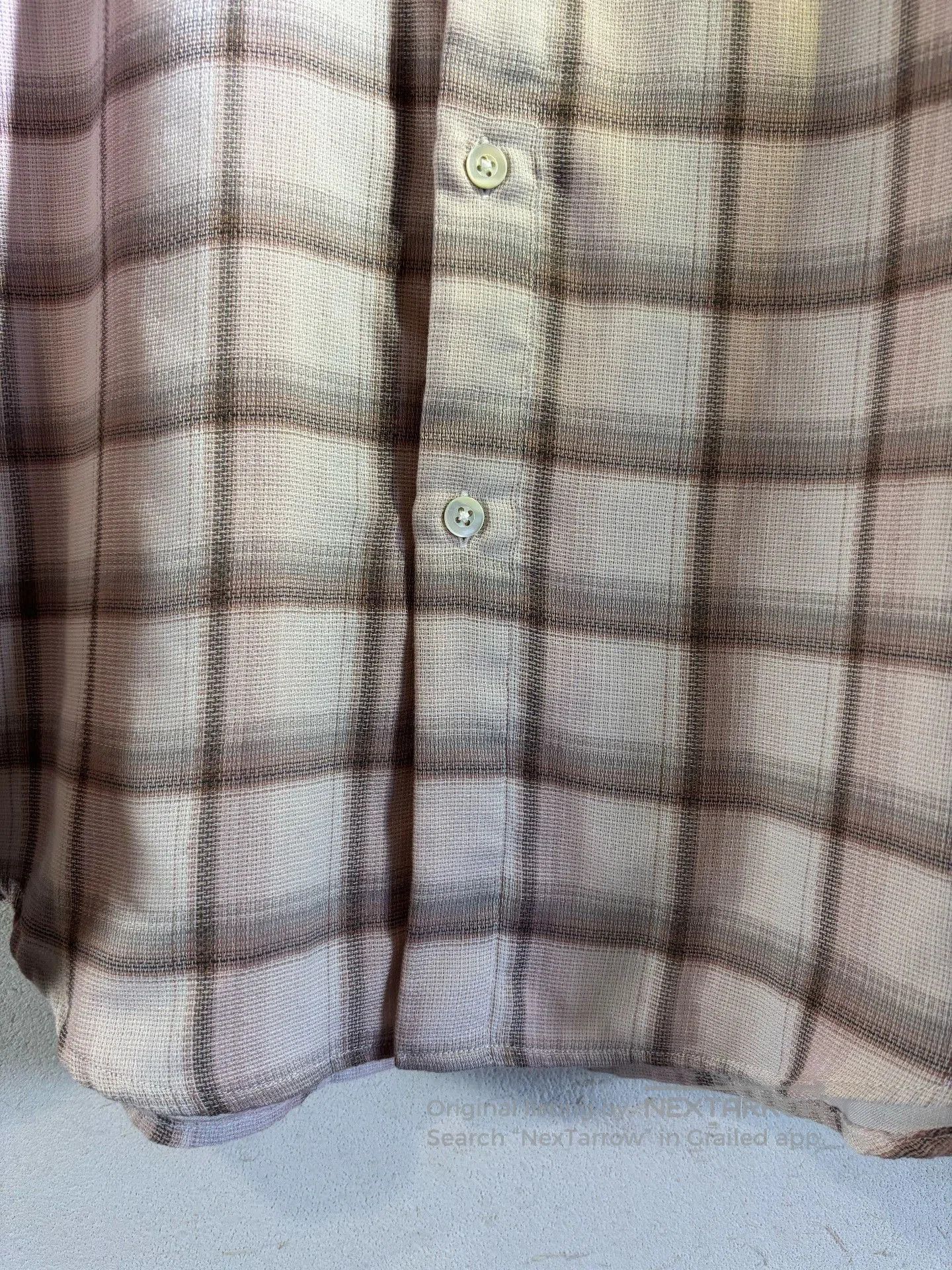United Arrows United Arrows Pink Plaid Blended Shirt. Size US L / EU 52-54 / 3 - 6 Thumbnail