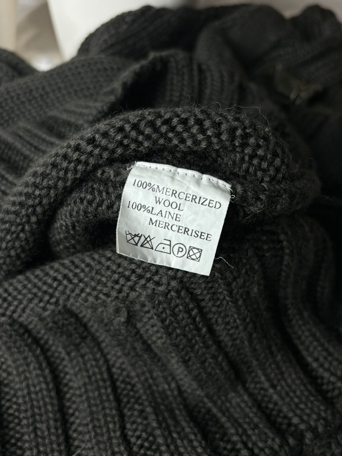 Vintage Avant garde belted vintage knit wool sweater Size M / US 6-8 / IT 42-44 - 6 Thumbnail