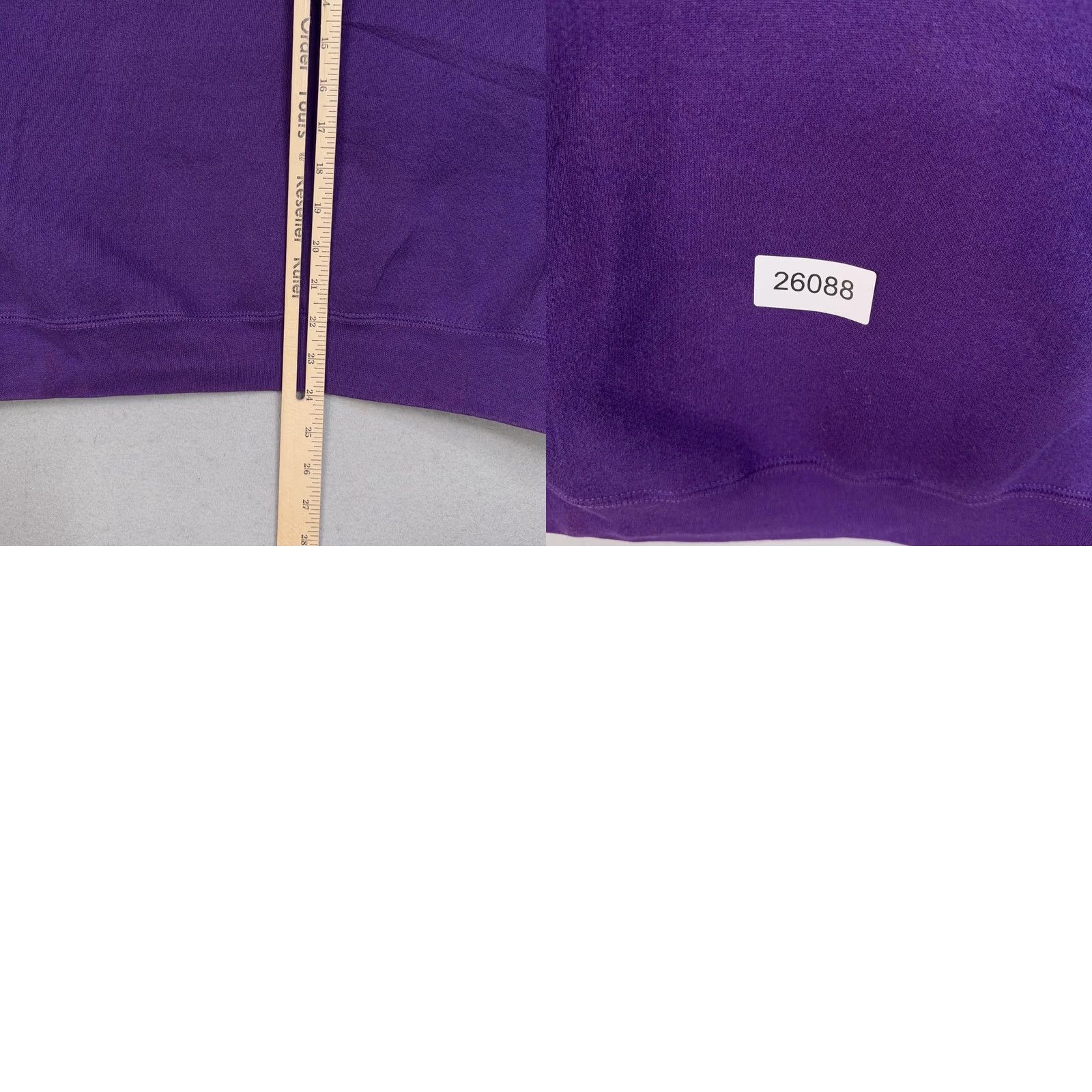 Edwin VINTAGE Edwin Sweatshirt Adult Large Purple 50/50 Fleece Cotton-Polyester Crew Neck Pullover Mens L Purple 80s 90s Size US L / EU 52-54 / 3 - 9 Thumbnail