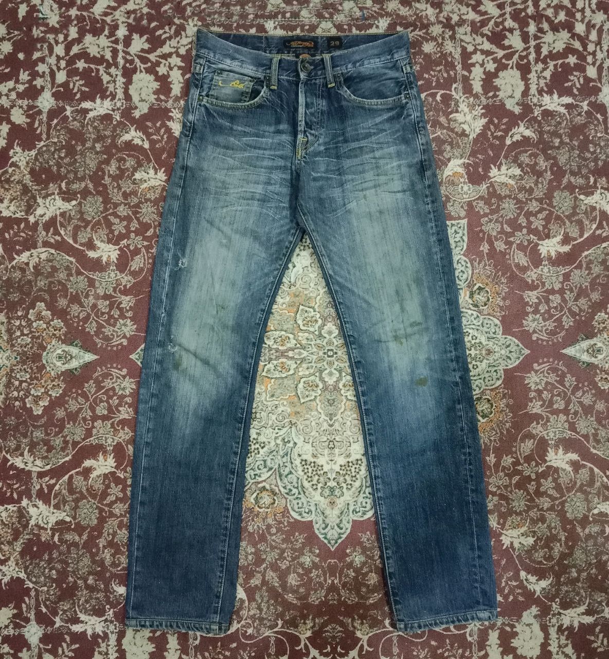 Ed Hardy Vintage Ed Hardy Tiger Embroidered Jeans Lot 2009 Size US 29 - 2 Thumbnail