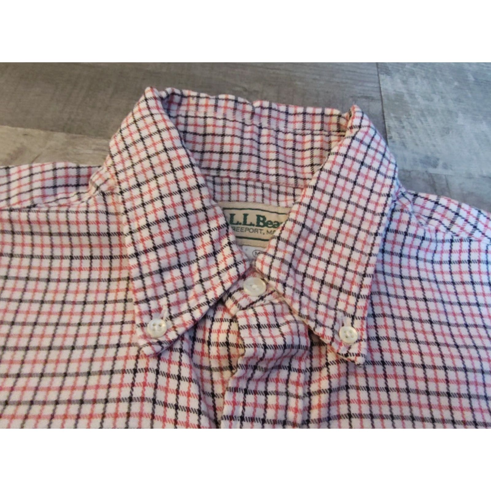 Vintage VINTAGE L.L. Bean Button-Up Shirt Mens M Red Black White Check Long Sleeve USA Made Retro Size US M / EU 48-50 / 2 - 7 Thumbnail