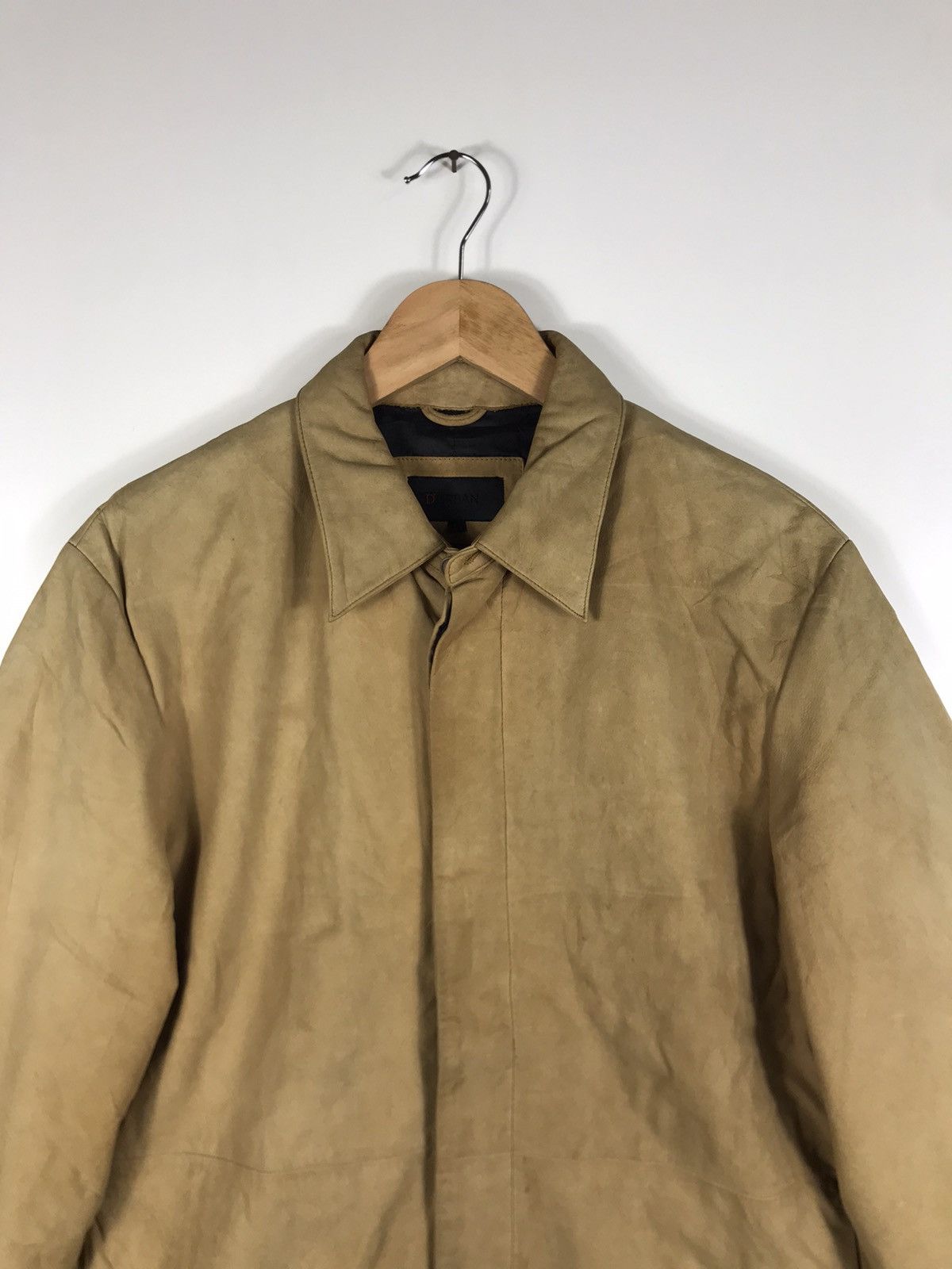 Japanese Brand × Vintage ⚡️Vintage D’Urban Leather Button Shirt Jacket Size US L / EU 52-54 / 3 - 4 Thumbnail