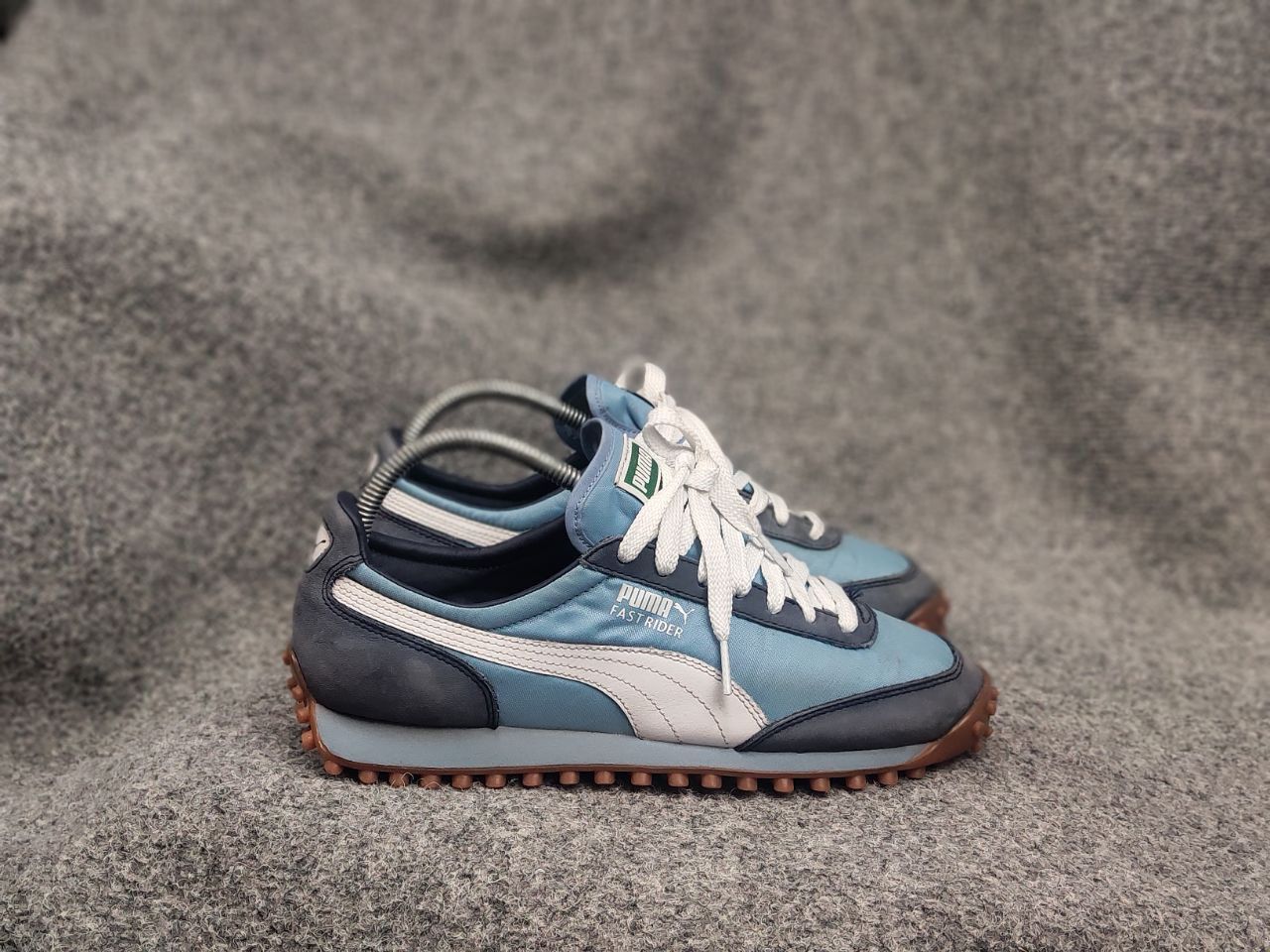 Puma Vintage 00's Puma Fast Rider Blue Logo Sneakers Shoes Y2K Size US 7 / IT 37 - 6 Thumbnail