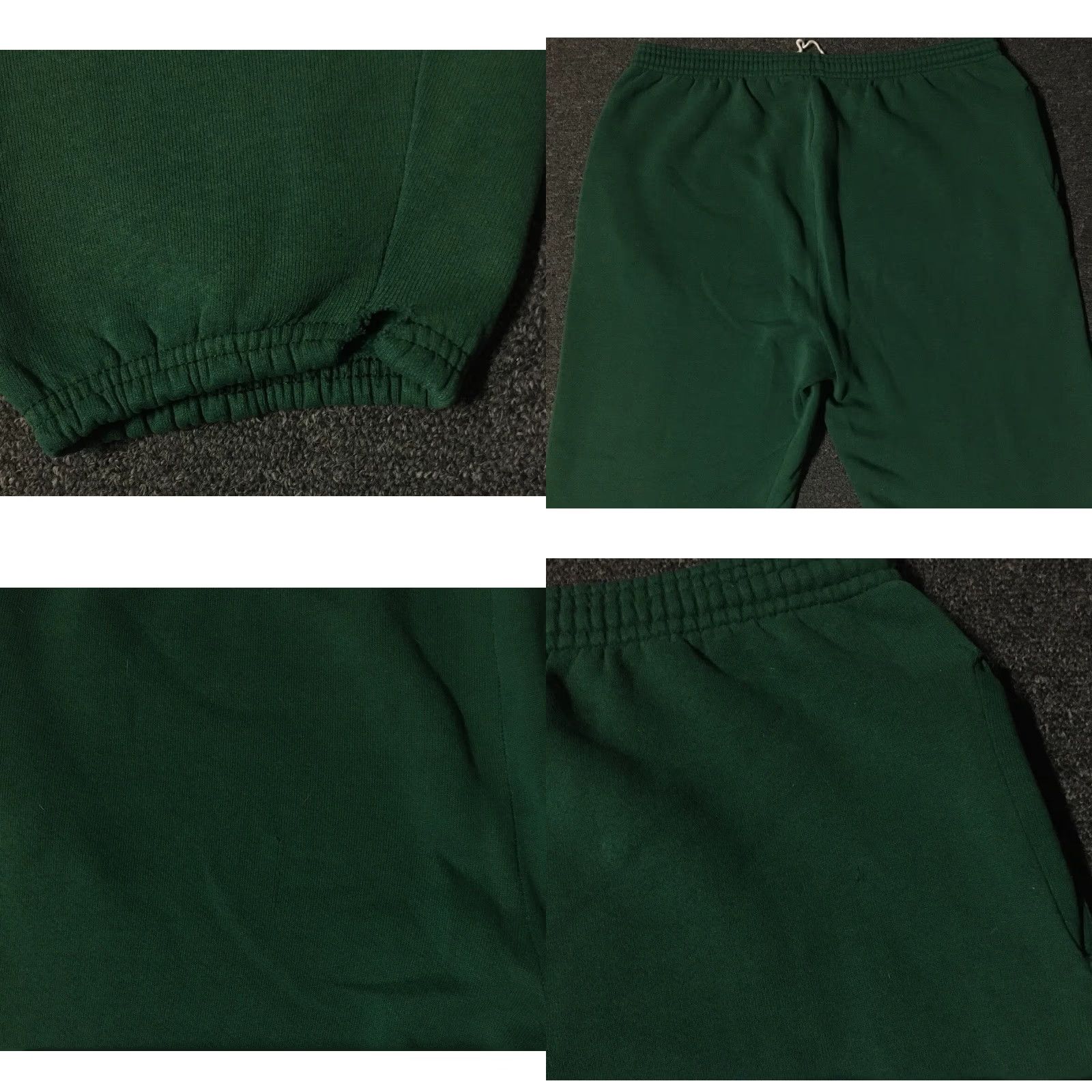 Hanes VINTAGE Hanes Sweatpants L Green 90s 80s Distressed Grunge Track PE Gym Skate Surf PFU Men's Pants Activewear Size US 33 - 8 Thumbnail