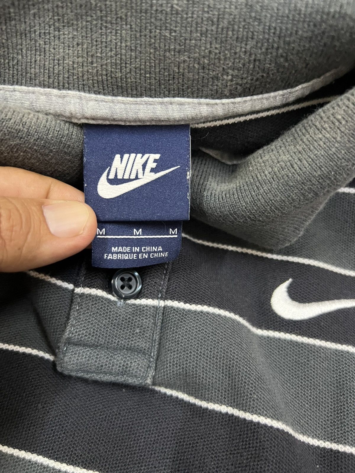 Nike Nike Stripped Polo Shirt Size US S / EU 44-46 / 1 - 5 Thumbnail