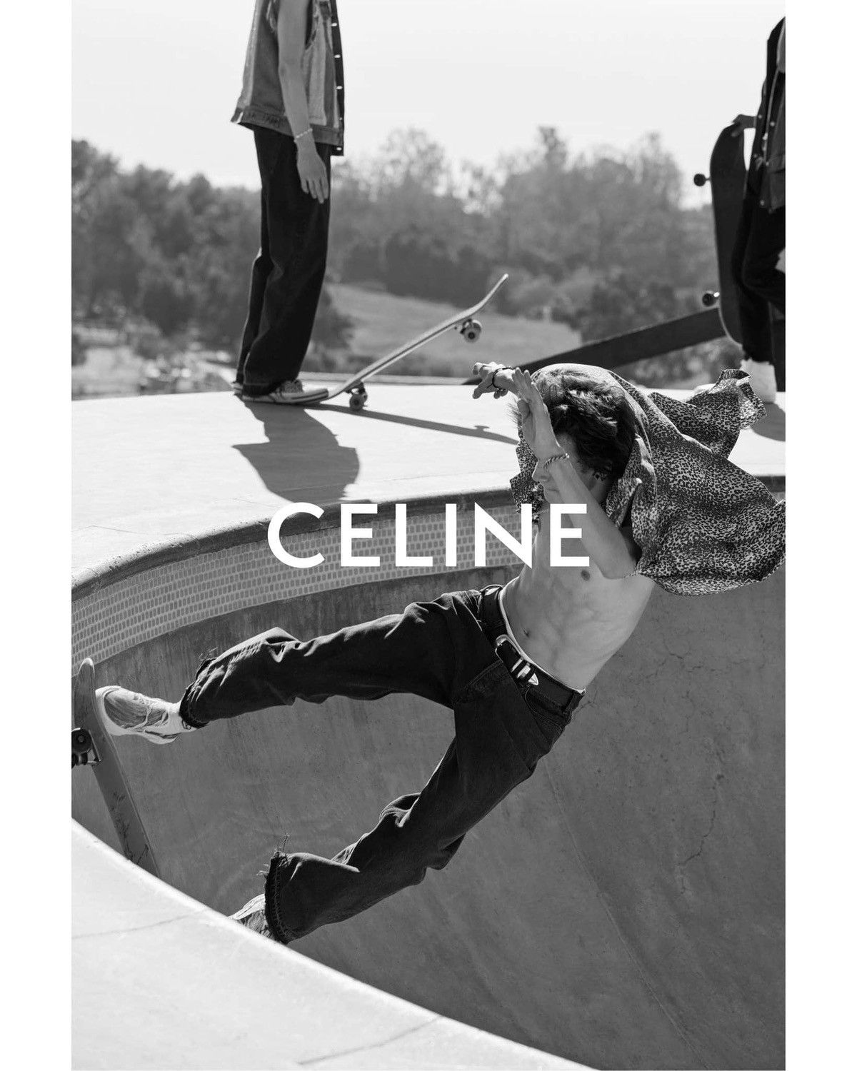 Celine CELINE BY HEDI SLIMANE 21FW Leopard Print Hawaiian Shirt Size US L / EU 52-54 / 3 - 9 Thumbnail