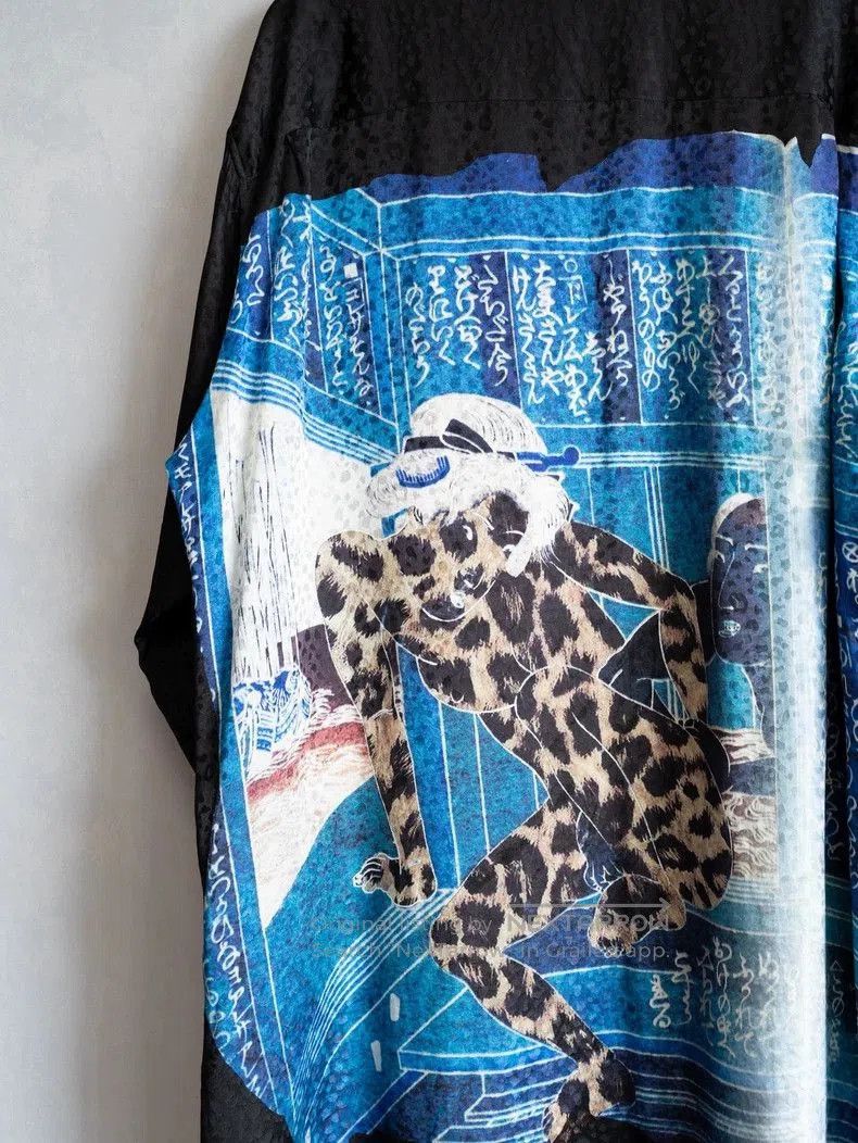 Yohji Yamamoto Yohji Yamamoto 19SS Silk Ukiyo-e Shirt. Size US L / EU 52-54 / 3 - 6 Thumbnail