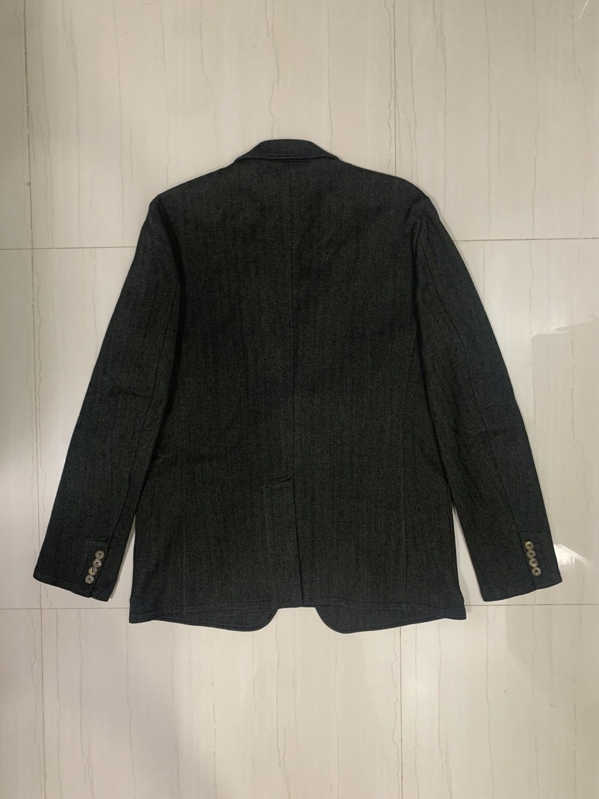 Hermes HERMES HERRINGBONE SINGLE BREASTED - TAILORED JACKET Size 50R - 11 Thumbnail