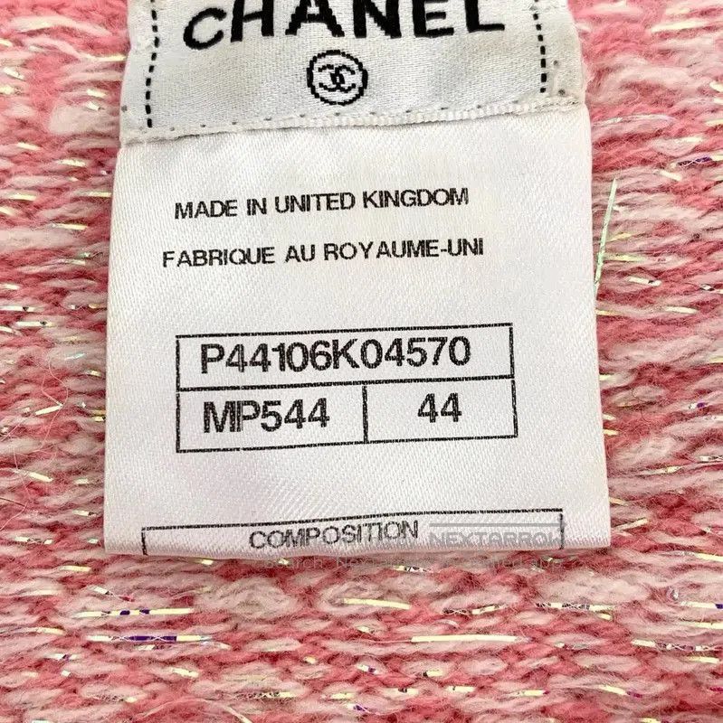 Chanel Chanel Pink Cashmere Women's Pullover Sweater . Size L / US 10 / IT 46 - 7 Thumbnail