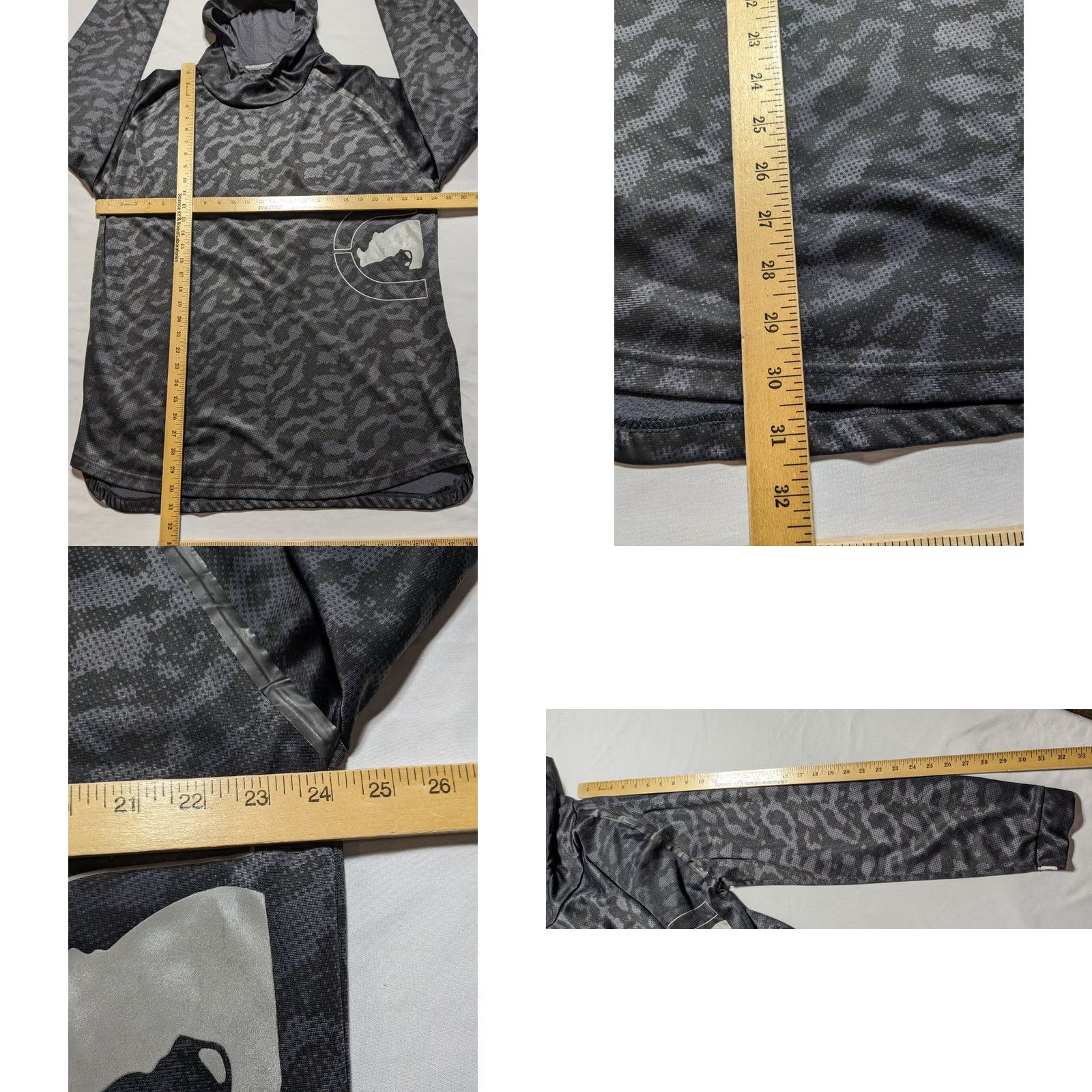 Ecko Unltd. ECKO UNLTD FUNCTION Men XL GUNMETAL Camo Rhino Pullover Hoodie Size US XL / EU 56 / 4 - 8 Thumbnail