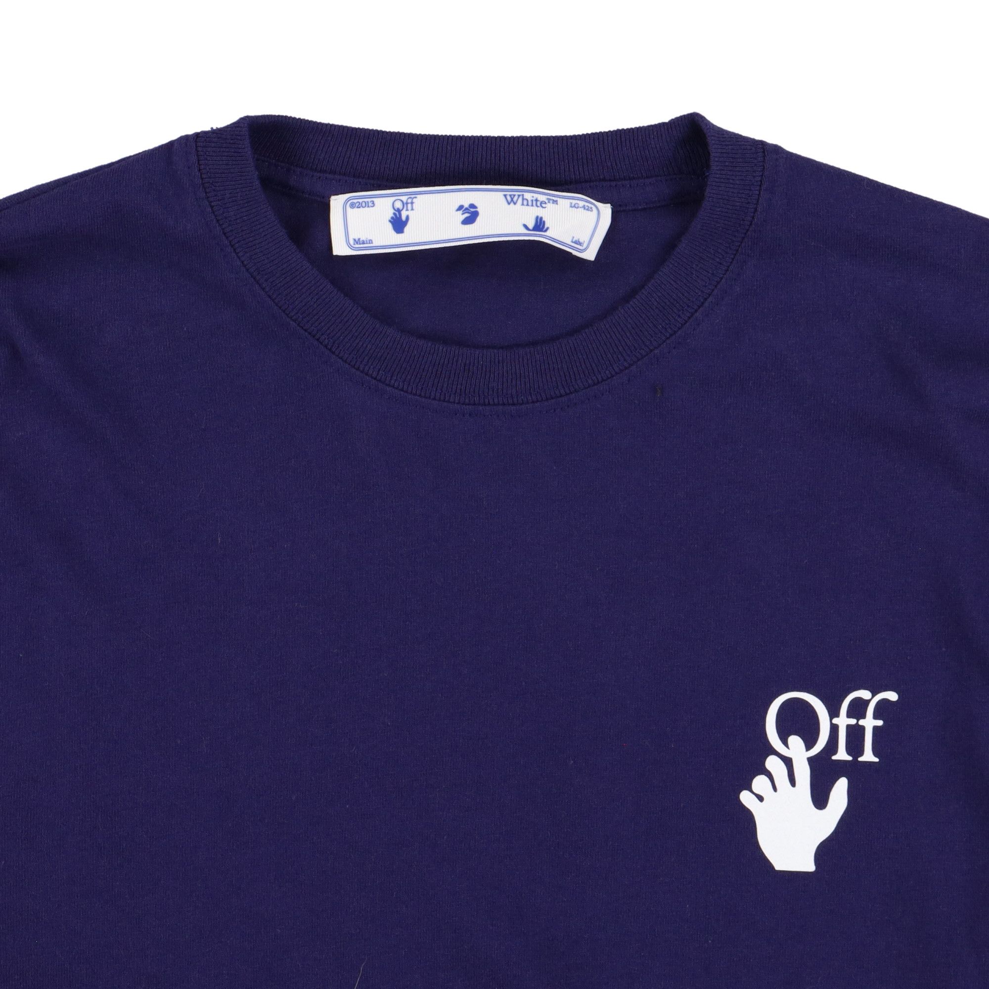 Off-White Purple Marker Arrows Long Sleeve Logo T-Shirt Size US XXL / EU 58 / 5 - 6 Thumbnail