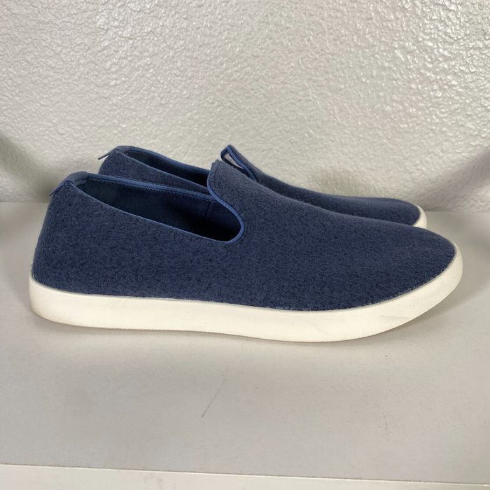 Allbirds Allbirds Shoes Mens 12 Blue White Slip On Sneakers Merino Wool ...