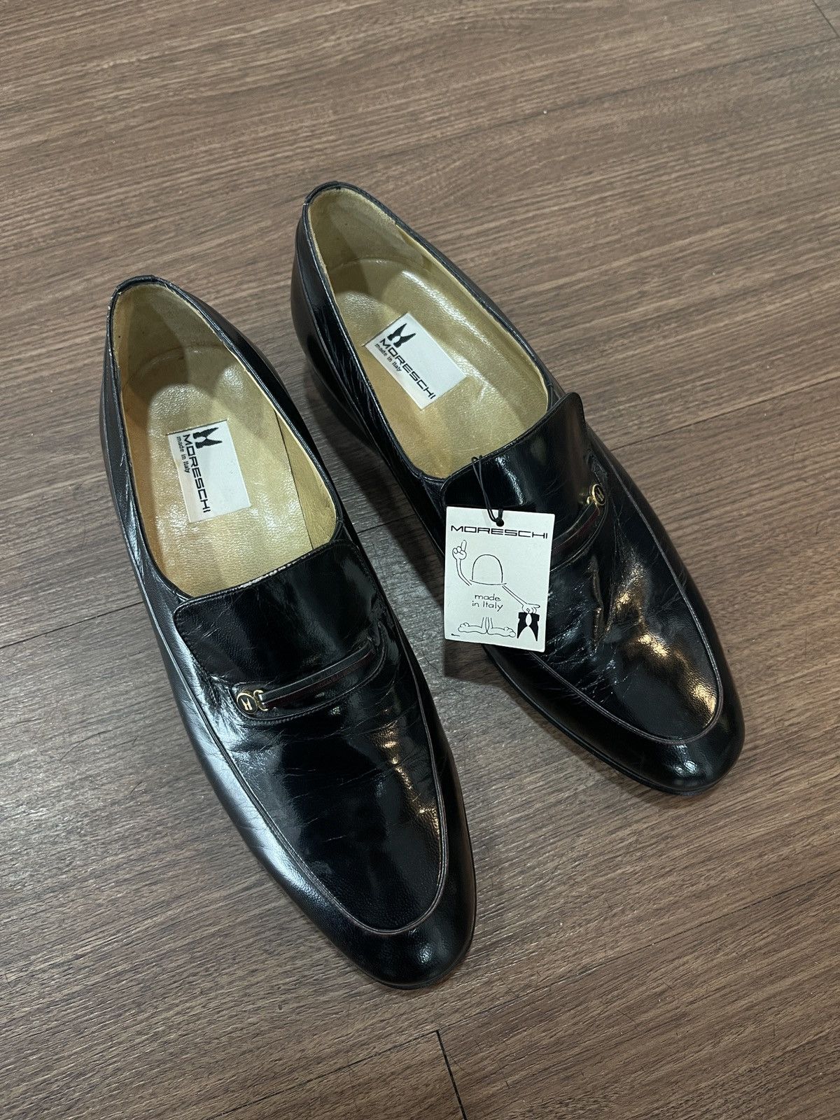 Moreschi MORESCHI Black Leather Loafers Size US 7.5 / EU 40-41 - 3 Thumbnail