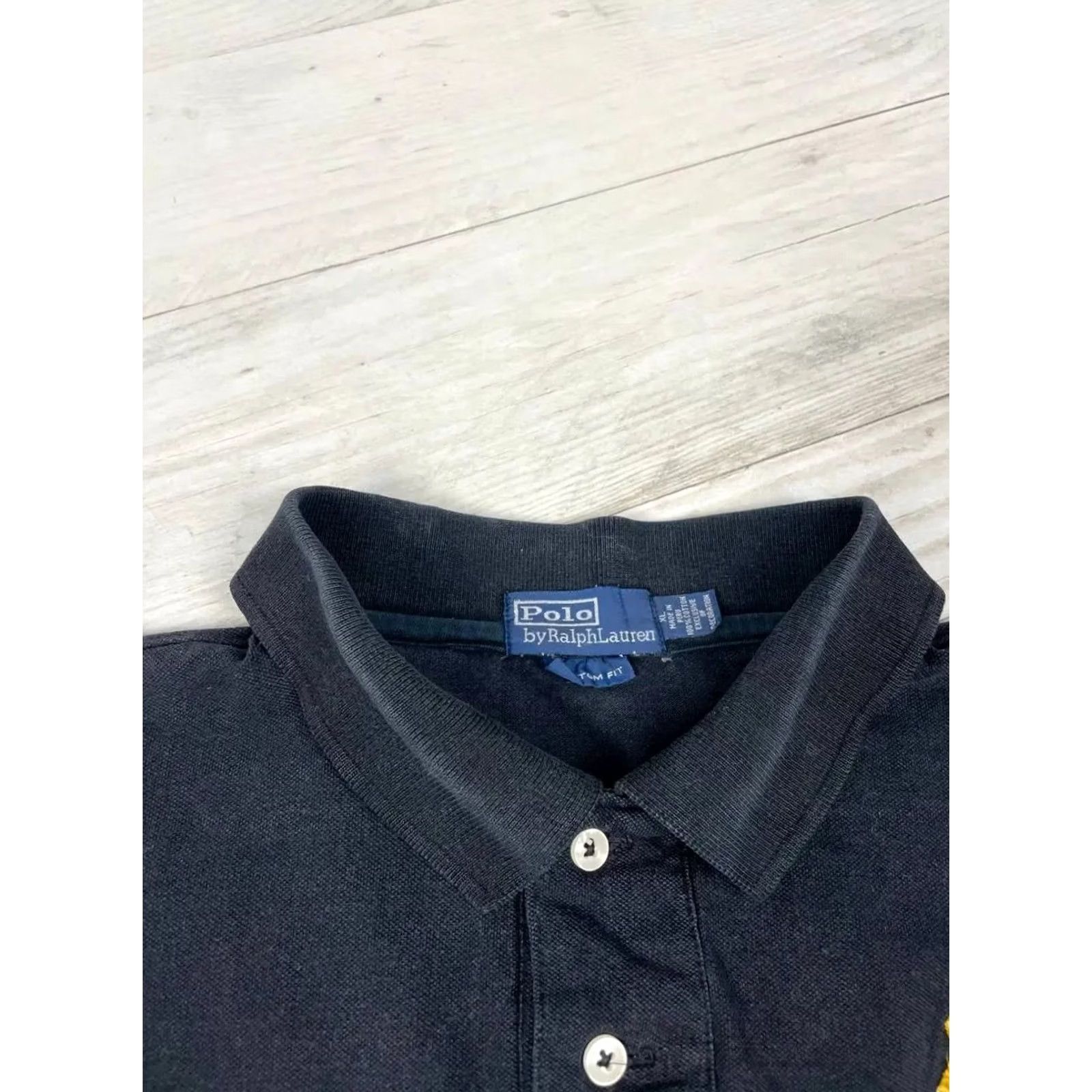 Polo Ralph Lauren VINTAGE Polo Ralph Lauren Rugby Shirt Black Mens Size XL Big Pony Size US XL / EU 56 / 4 - 7 Thumbnail