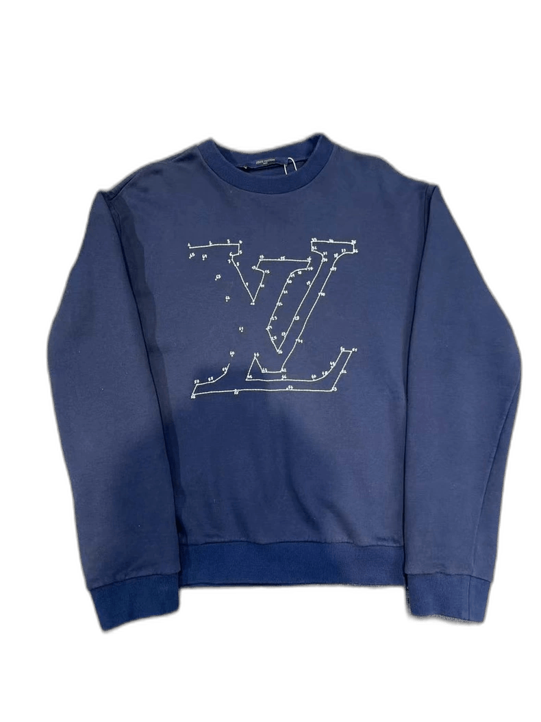 Louis Vuitton Louis Vuitton Navy Blue Sweatshirt for Sale Size US S / EU 44-46 / 1 - 1 Thumbnail