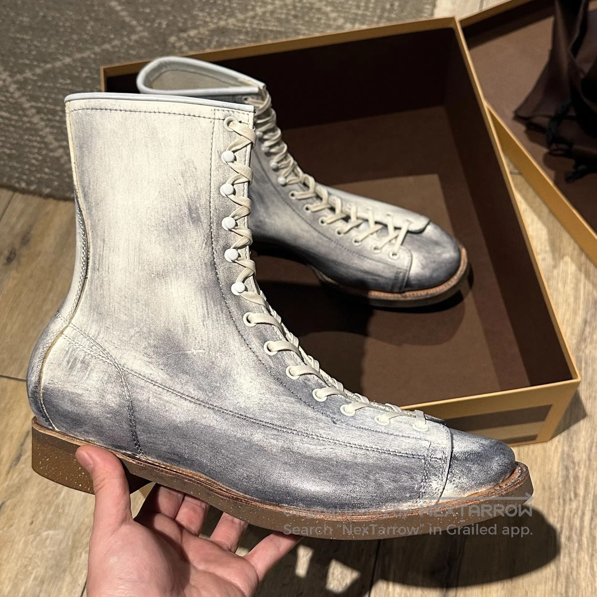 Clinch Boots Clinch Gary White Horsehide Boots. Size US 9.5 / EU 42-43 - 5 Thumbnail