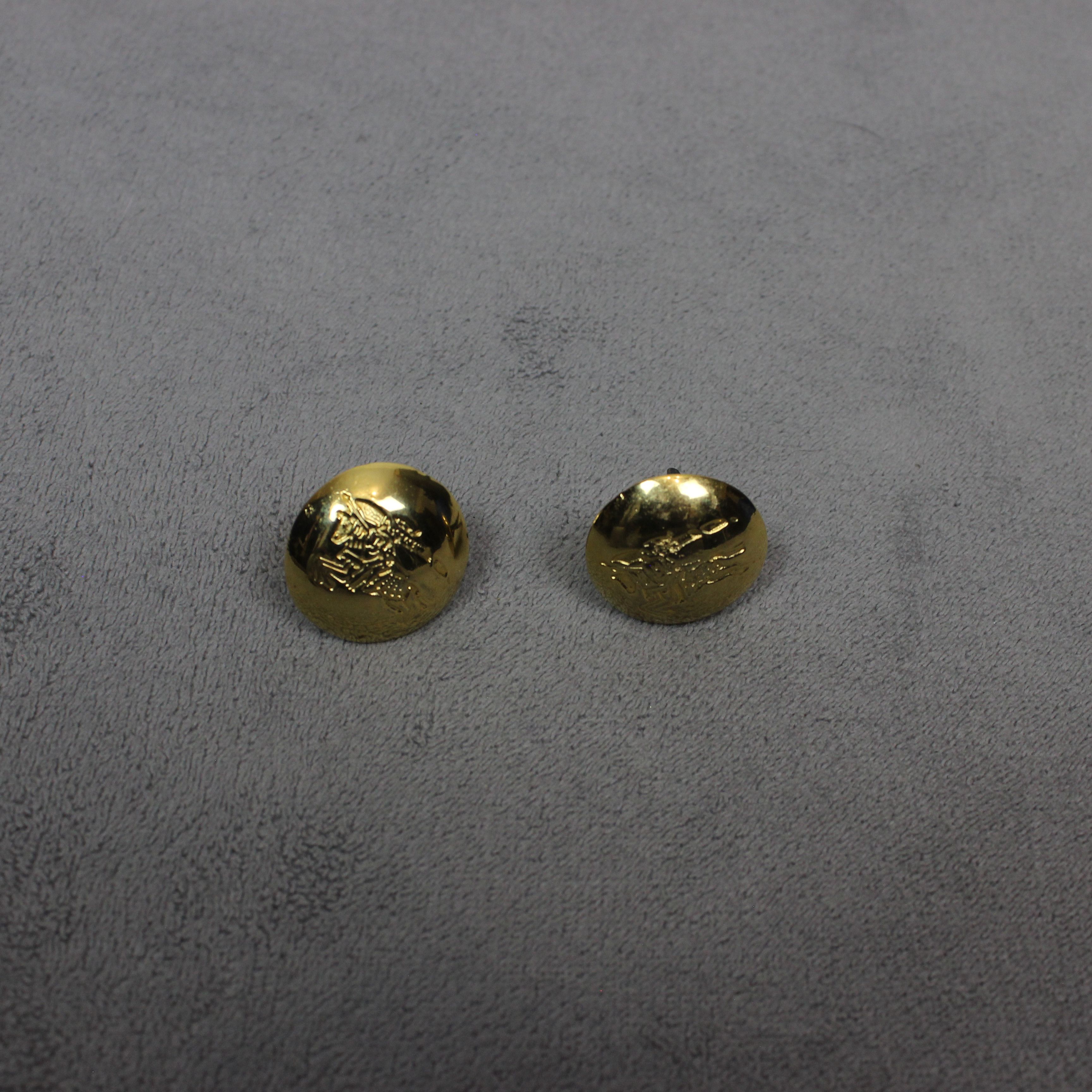 Burberry Burberrys gold vintage brooches icon logo small Size ONE SIZE - 1 Thumbnail