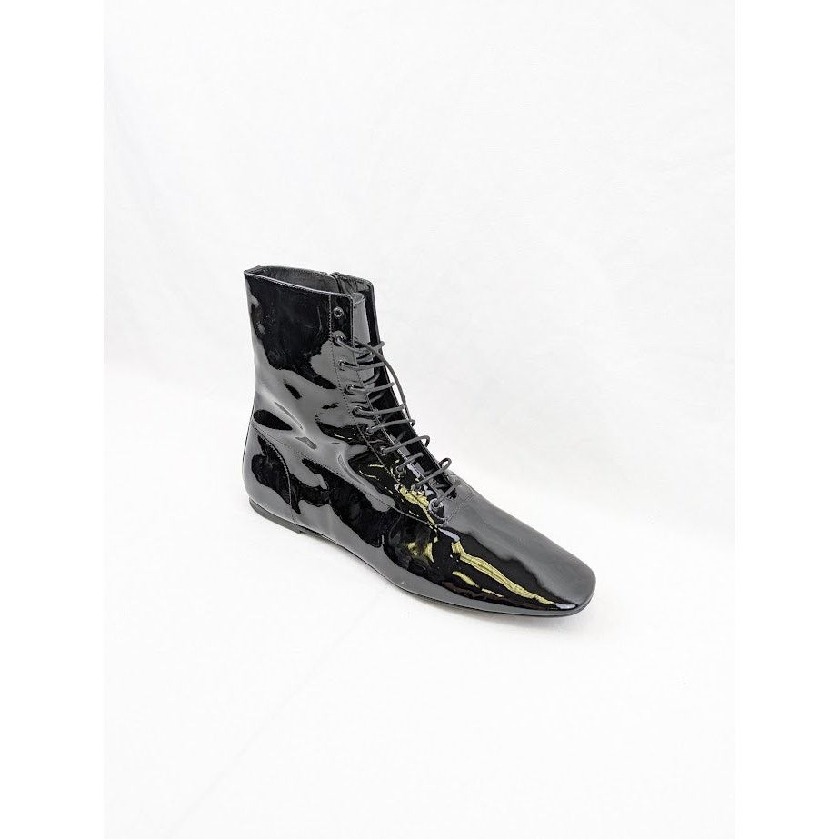 Saint Laurent Paris o1rshd1 Tadzio 05 High-Top Lace Boots in Nero Size US 12 / EU 45 - 1 Thumbnail